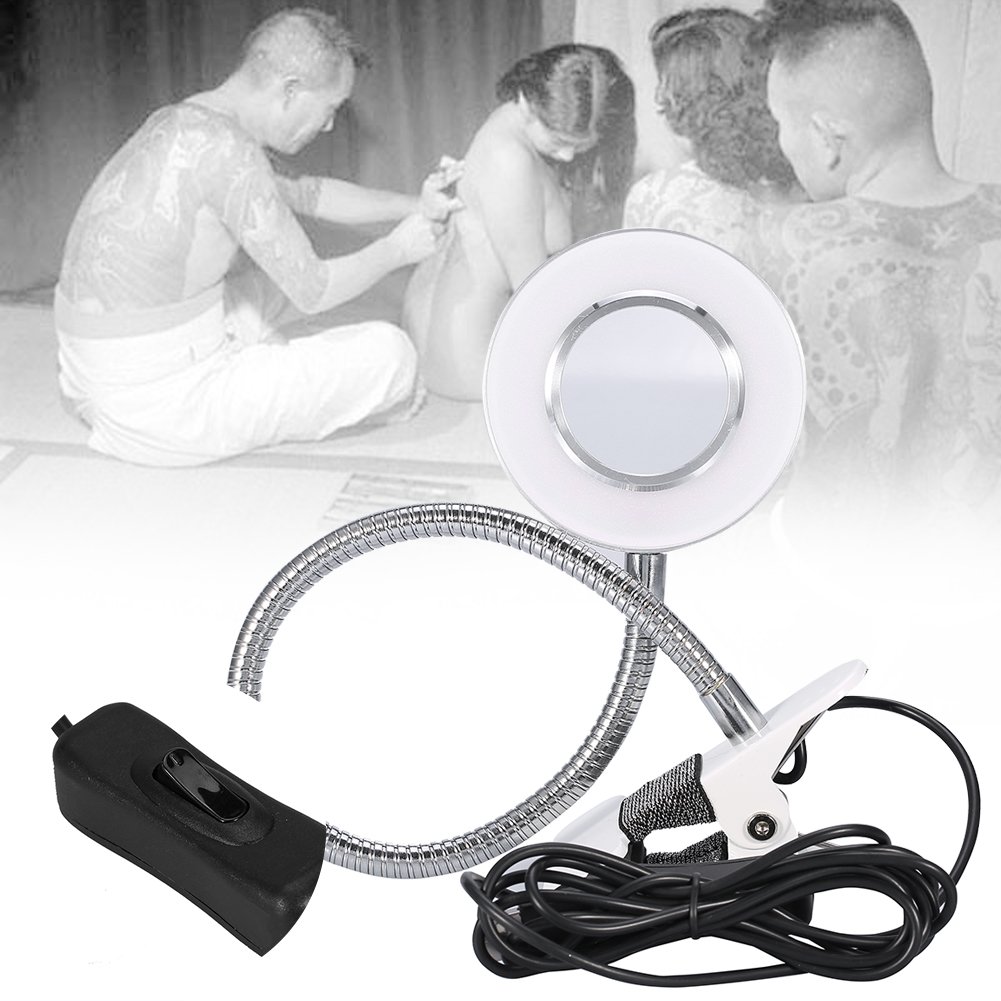USB LED Desk Lamp with Dimmer - Flexible Neck for Reading, Makeup & Work