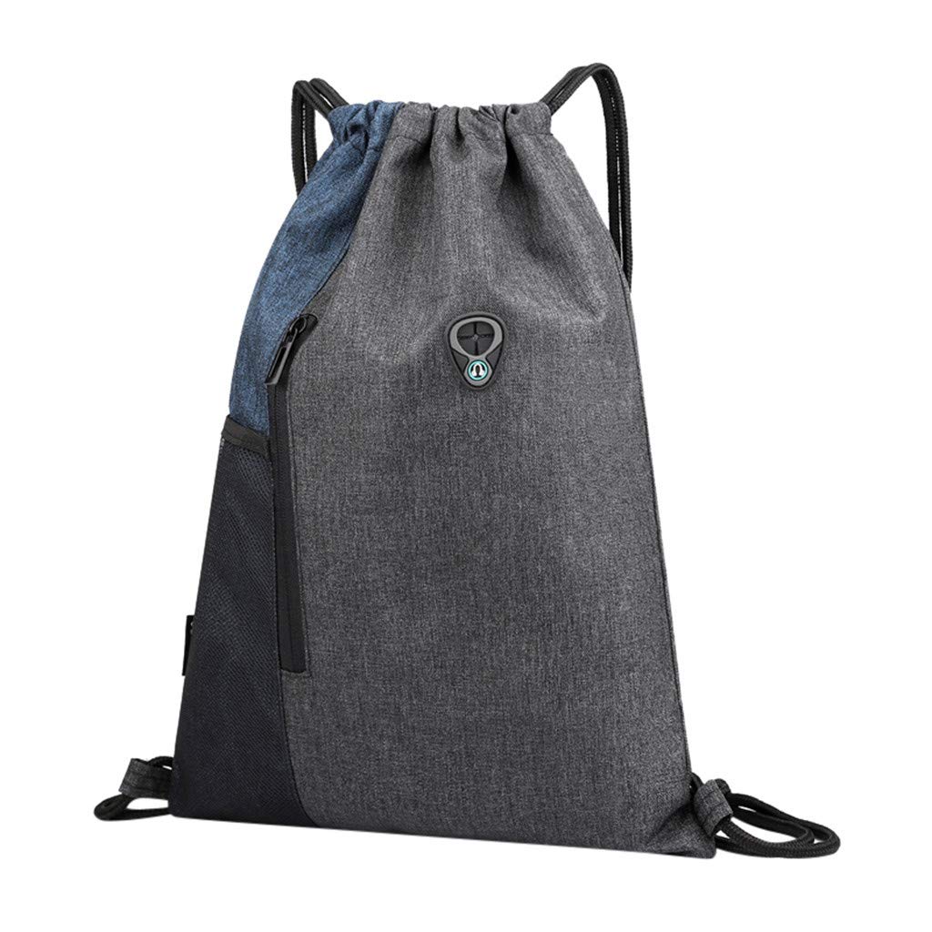 Stylish Unisex Casual Travel Backpack - Durable Rope School Bag for Sports, Beach & Outdoor Activities (Dark Blue, One Size) - Perfect for Hiking, Gym & Daily Use