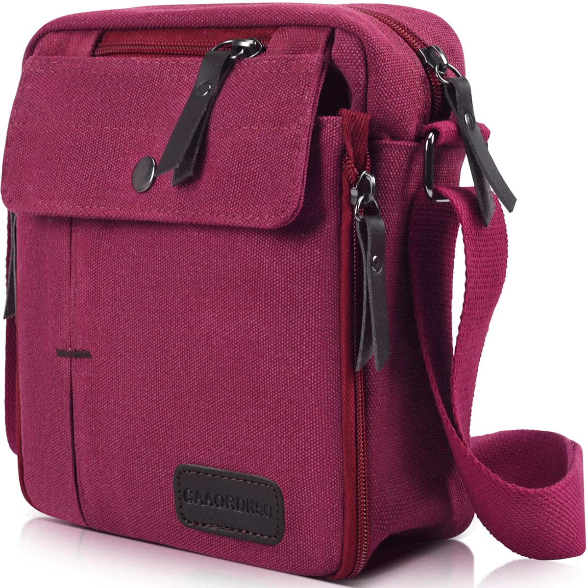 Vintage Canvas Messenger Bag for Men & Women - Mini Crossbody Shoulder Bag, Small Satchel Purse - Perfect for Work, Travel & Everyday Use
