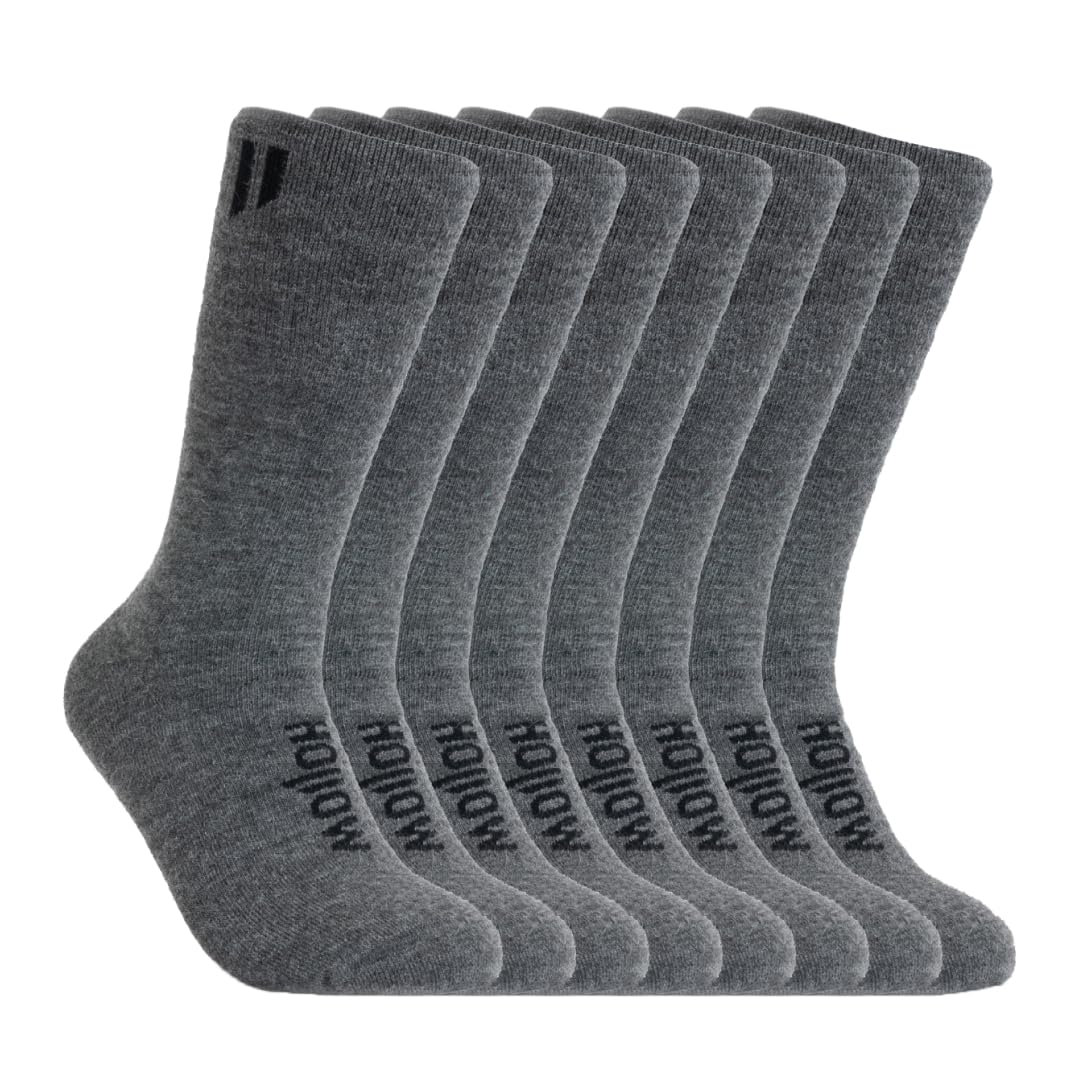 HOLLOW Alpaca Boot Socks for Men & Women - Moisture Wicking, Temperature Regulating Hiking & Running Socks - Perfect for Outdoor Adventures & Cold Weather Activities