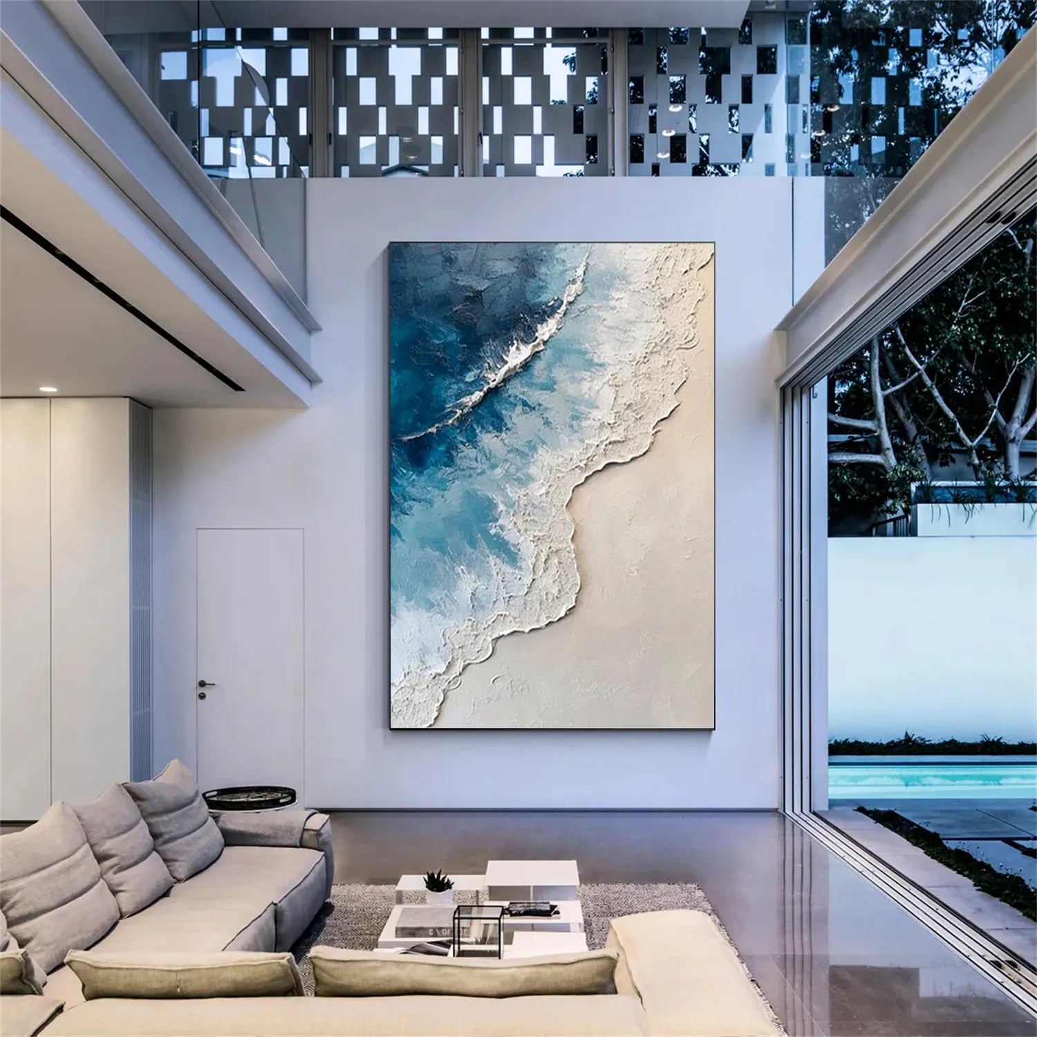 Ocean and Sky Painting #OS 205 - Stunning Coastal Wall Art for Living Room, Bedroom & Office Decor