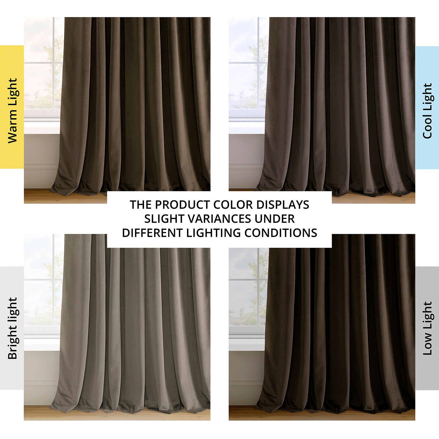 Premium Blackout Curtains for Bedroom - Thermal Insulated Velvet Window Drapes with Noise Reduction, 100% Room Darkening for Better Sleep (Java Signature, 52x84 Inch) - Perfect for Home Theater, Nursery & Shift Workers