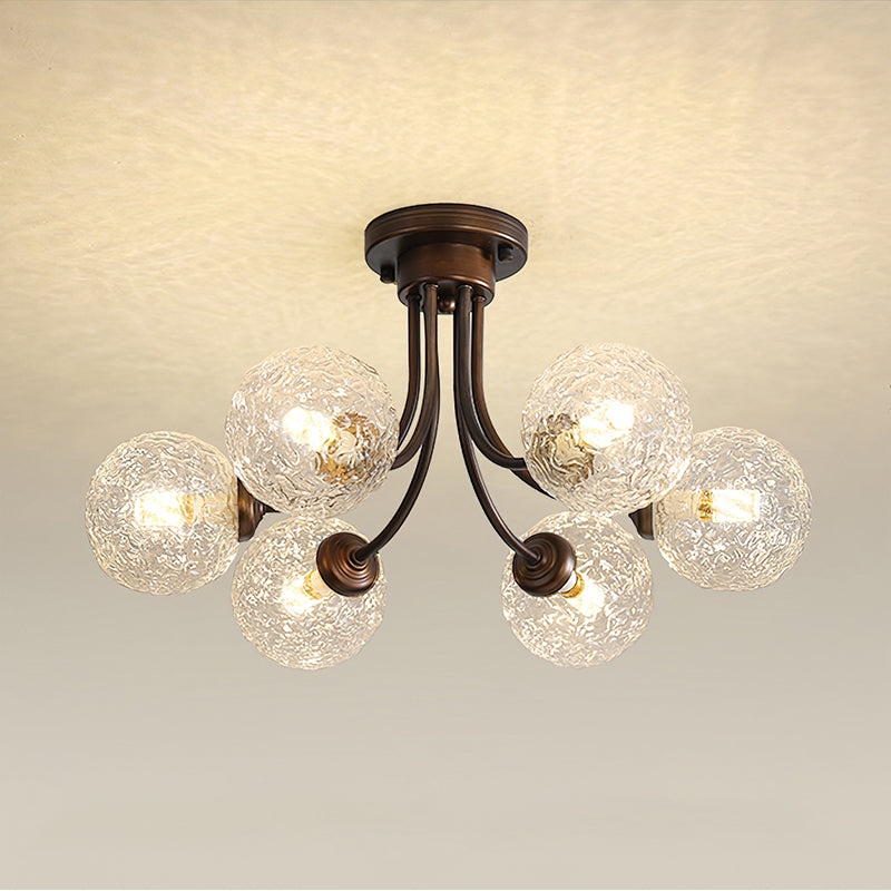 Modern Fairfax Bubble Ceiling Lamp - LED Flush Mount Lighting Fixture for Bedroom, Living Room & Dining Room - Stylish Home Decor with Soft Ambient Glow