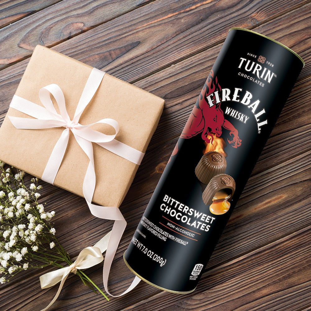 Lucas Turin Non-Alcoholic Fireball Cinnamon Whiskey Flavor Tubes | Pack of 6 | Perfect for Parties, Mocktails & Sober Celebrations