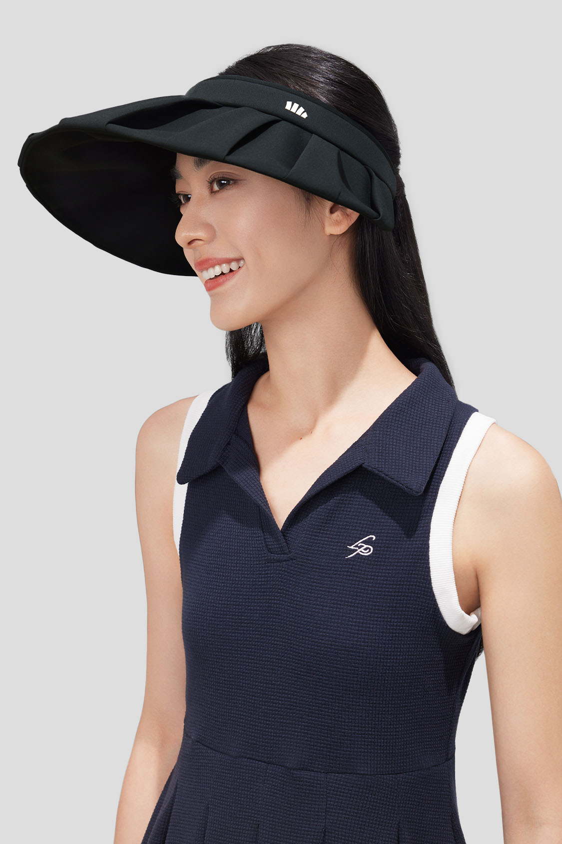 Bouffancy Women's UPF50+ Sun Visor Hat - Wide Brim UV Protection for Outdoor Sports, Golf, Beach & Summer Activities