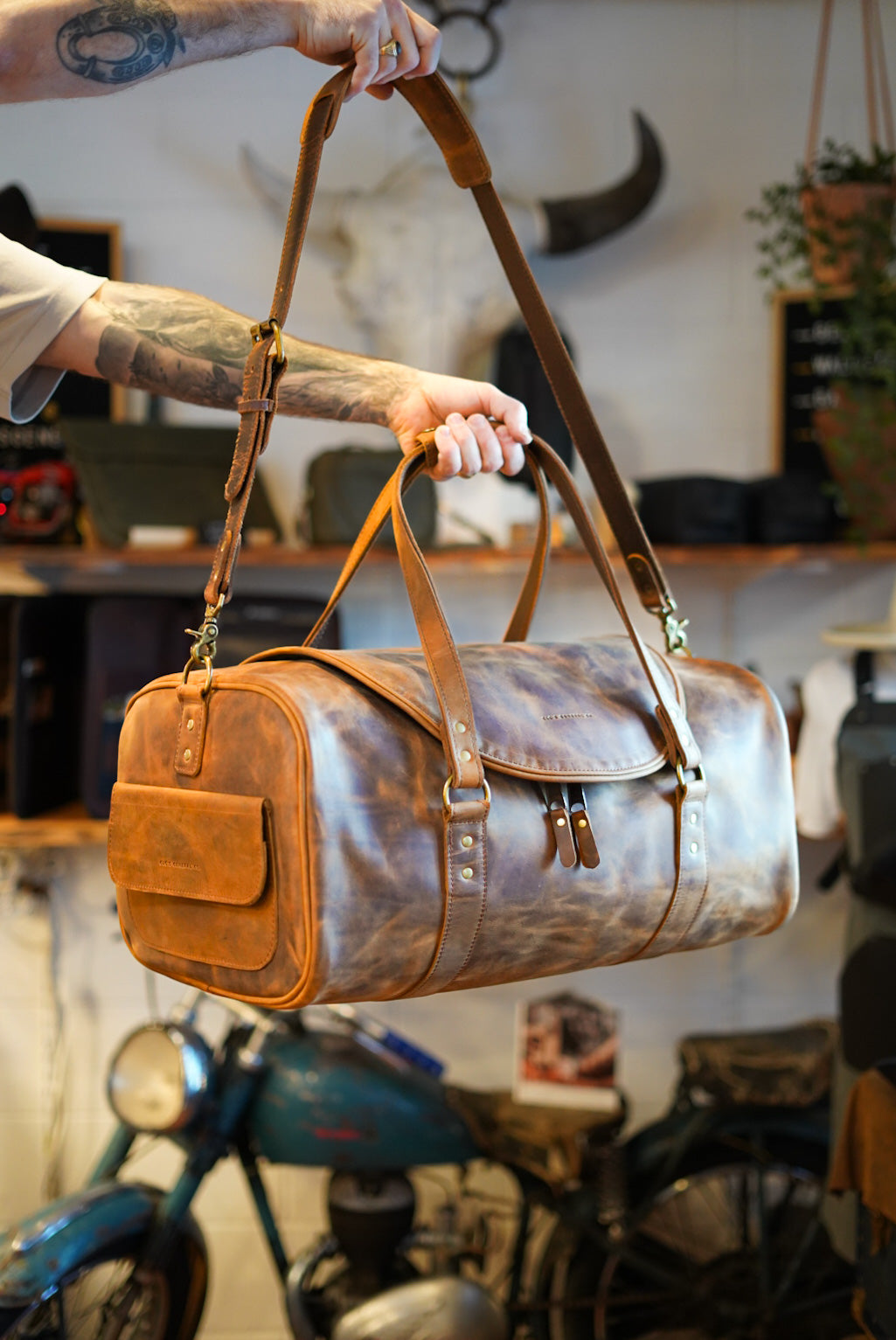 U-Shaped Opening Weekend Warrior Backpack - Golden Wheat Color for Hiking, Travel & Outdoor Adventures