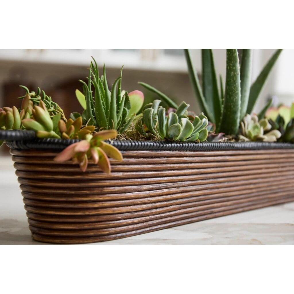 Cyan Design 11721 Papeete Vessel Brown - Handcrafted Ceramic Decorative Bowl for Home Decor, Centerpiece, or Gift