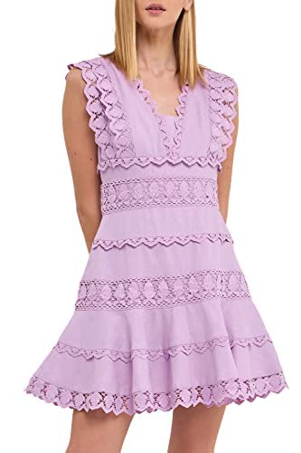 Endless Rose Lace Cami Midi Dress - Women's Elegant Floral Lace Summer Dress for Weddings, Parties & Date Nights