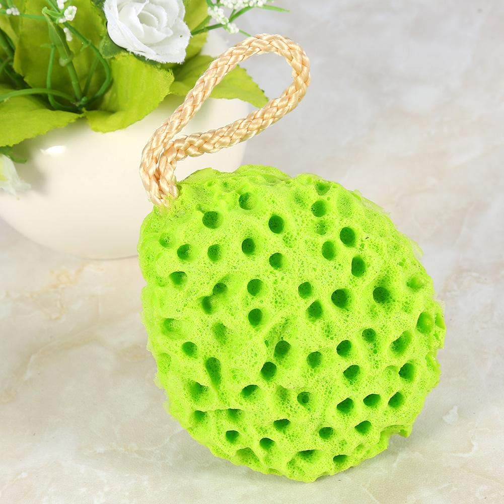 4 Colors Soft Sponge Body Bath Ball - Exfoliating Shower Scrubber for Smooth Skin | Spa & Bath Accessories | Gentle Cleansing for Daily Use (Green)