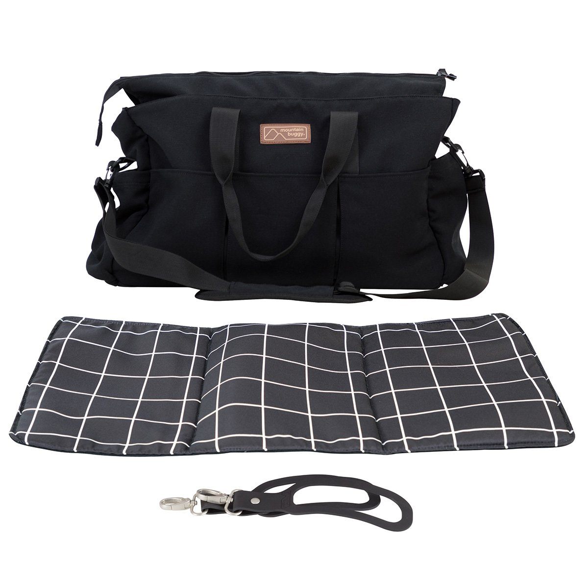 Mountain Buggy Double Satchel - Premium Baby Diaper Bag for Twins, Large Capacity & Waterproof, Perfect for Travel, Daycare & Outdoor Adventures