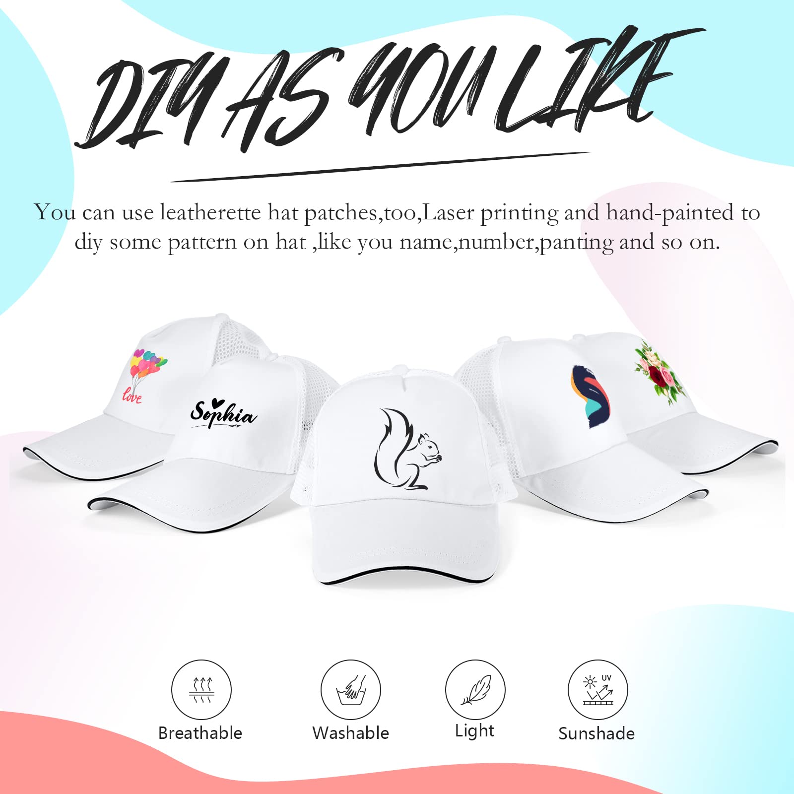50 Pcs Bulk Blank Sublimation Trucker Hats - Adjustable Snapback Baseball Caps for Men & Women | Customizable Unisex Hats for Sports, Events & Promotions
