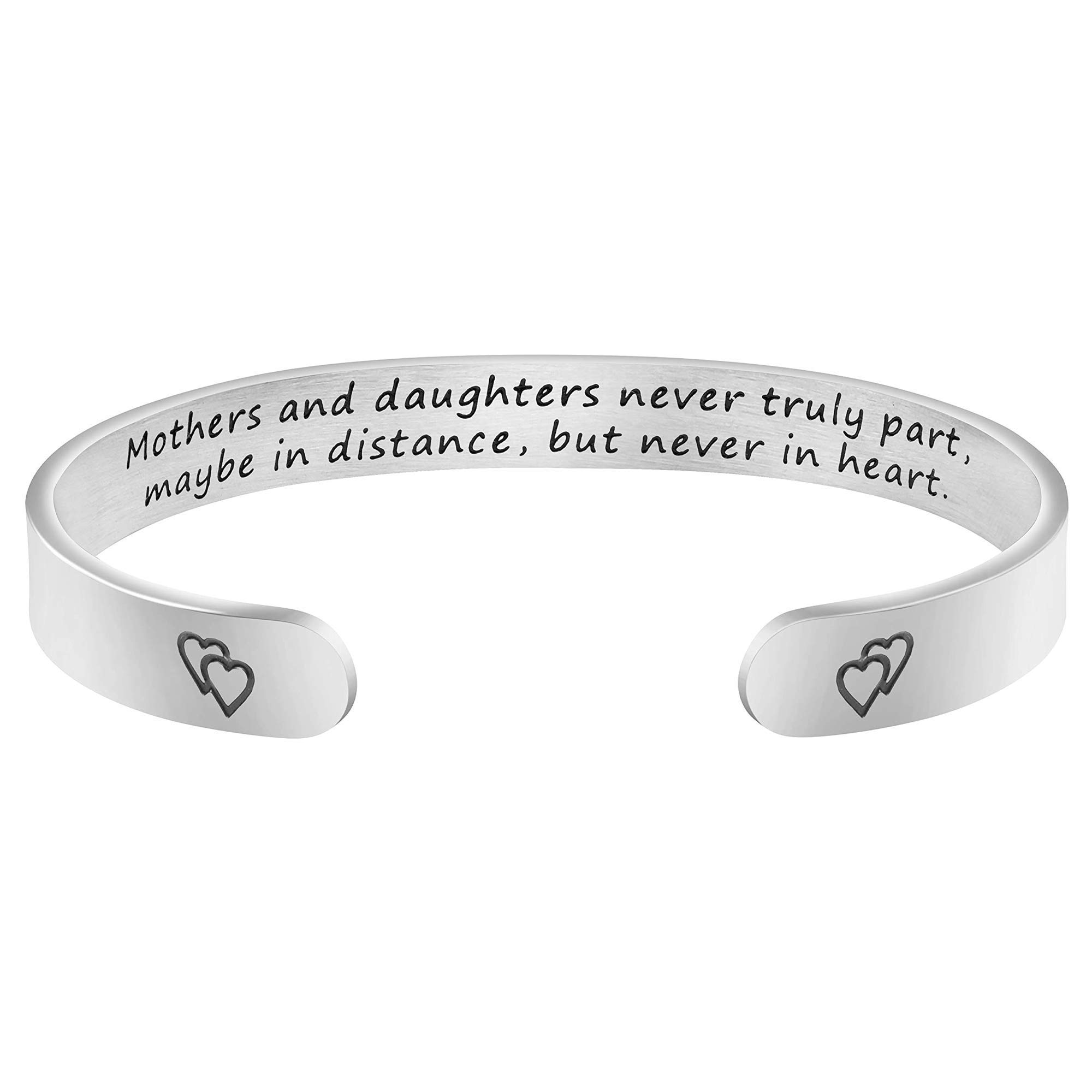 JoycuFF Inspirational Bracelets for Women - Funny Sister Jewelry Gifts, Mantra Cuff Bangle - Perfect for Sisterhood Celebrations, Birthdays & Meaningful Connections