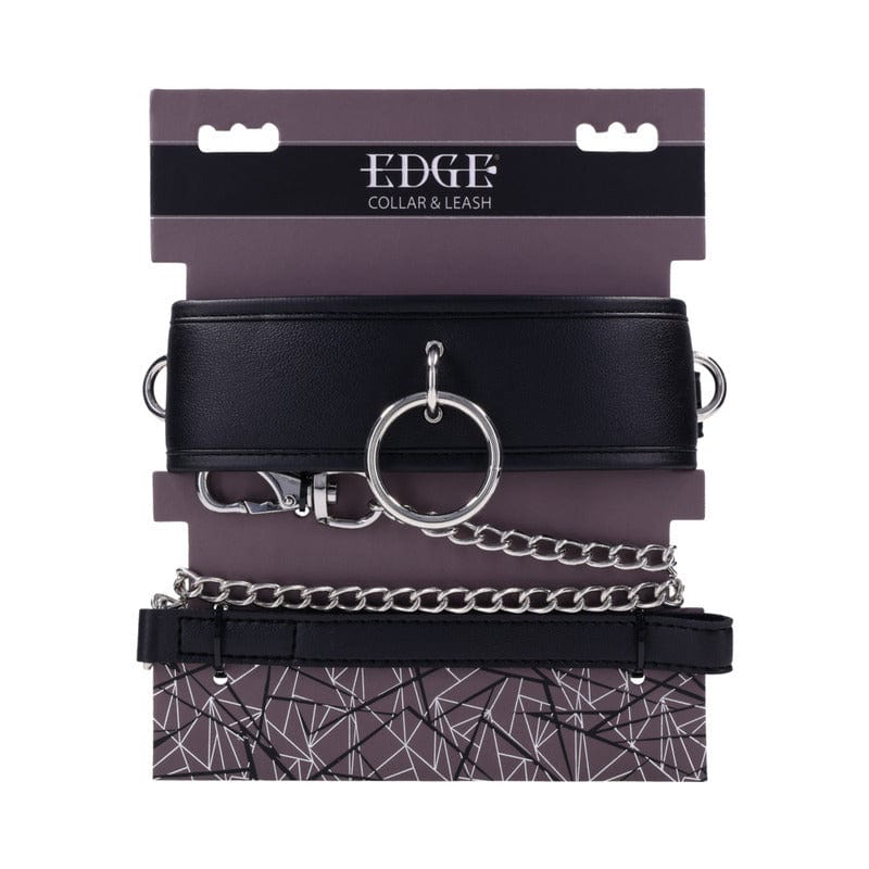 Premium SS Edge Dog Collar & Leash Set - Heavy Duty Stainless Steel Pet Training Accessories for Walking, Running, and Outdoor Adventures