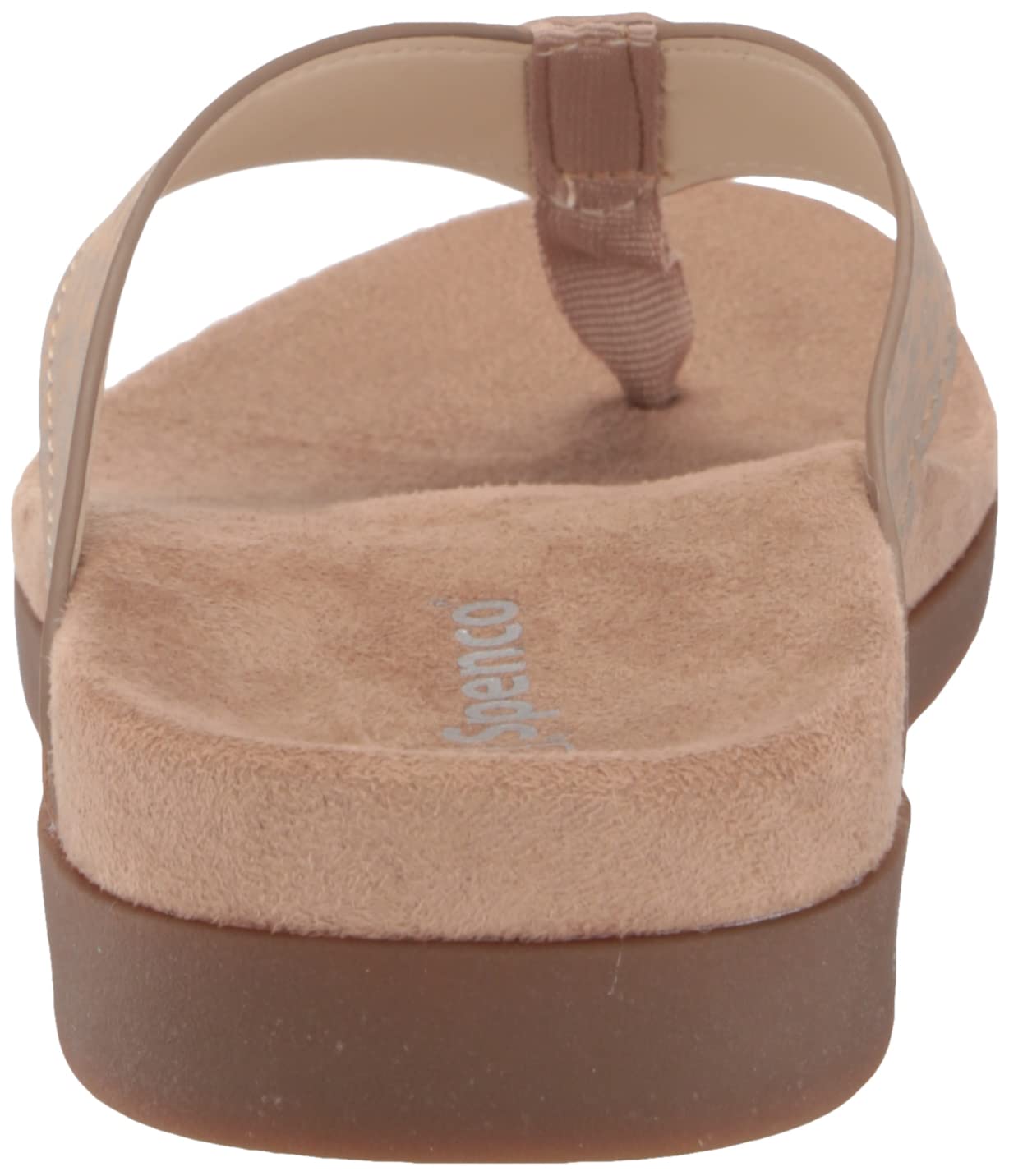 Spencos Women's Yumi Candy Stripe Comfort Sandals - Arch Support & Cushioned Footbed for Walking, Travel & Summer Outfits