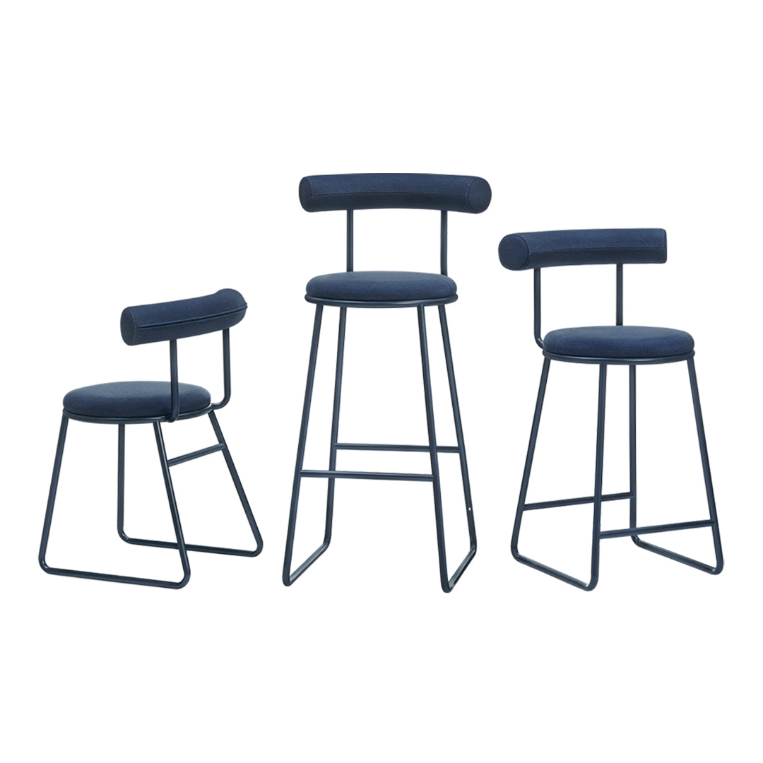 Bitsi Counter Stool with Upholstered Seat - Modern Bar Stool for Kitchen Island, Breakfast Nook & Home Bar (Set of 1)