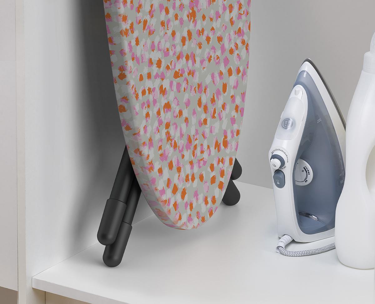 Premium Glide Max Peach Easy Store Ironing Board - 135cm Extra Wide & Stable - Perfect for Home, Laundry Room, or Tailoring Shop