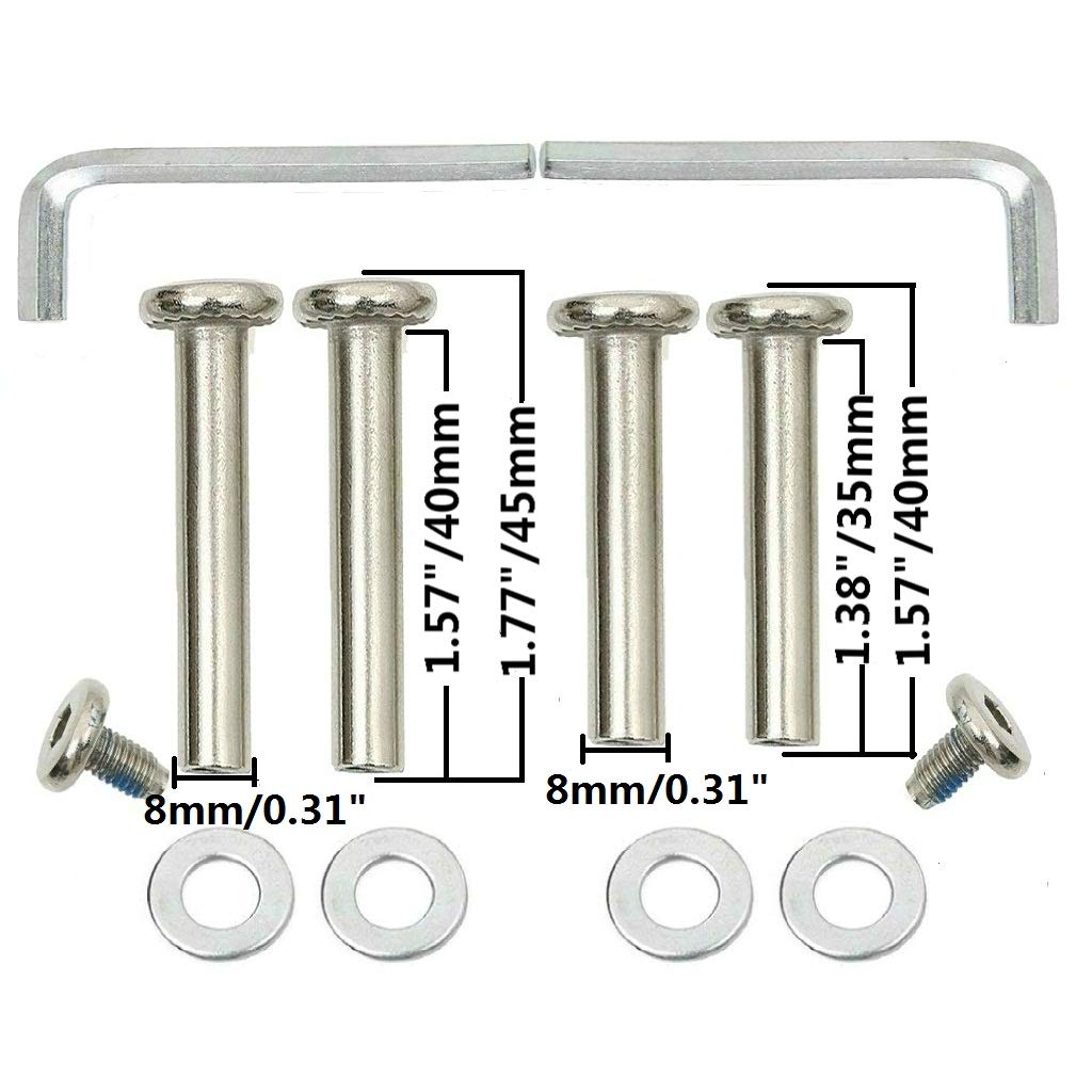 ORO 1 Pair 64mm Luggage Wheels Replacement with 8mm Bearings - Suitcase Wheels for Travel, Inline Skates & Caster Boards (64x18mm) - Durable Replacement Wheels for Smooth Rolling on Airports, Pavement & Outdoor Use