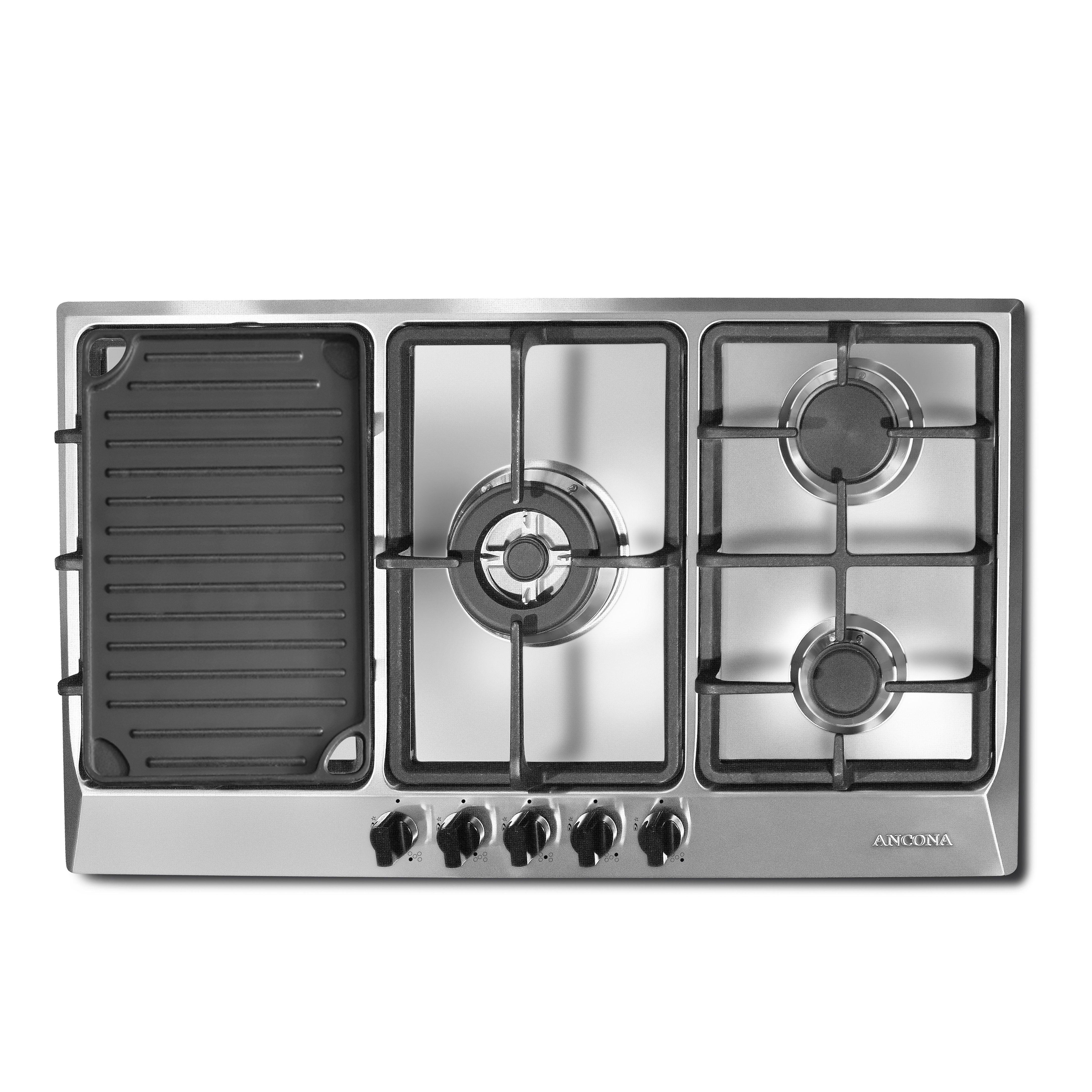 34 Inch 5-Burner Professional Gas Cooktop - High Performance Stainless Steel Stove for Home Kitchen | Perfect for Large Family Cooking, Holiday Meals & Entertaining Guests