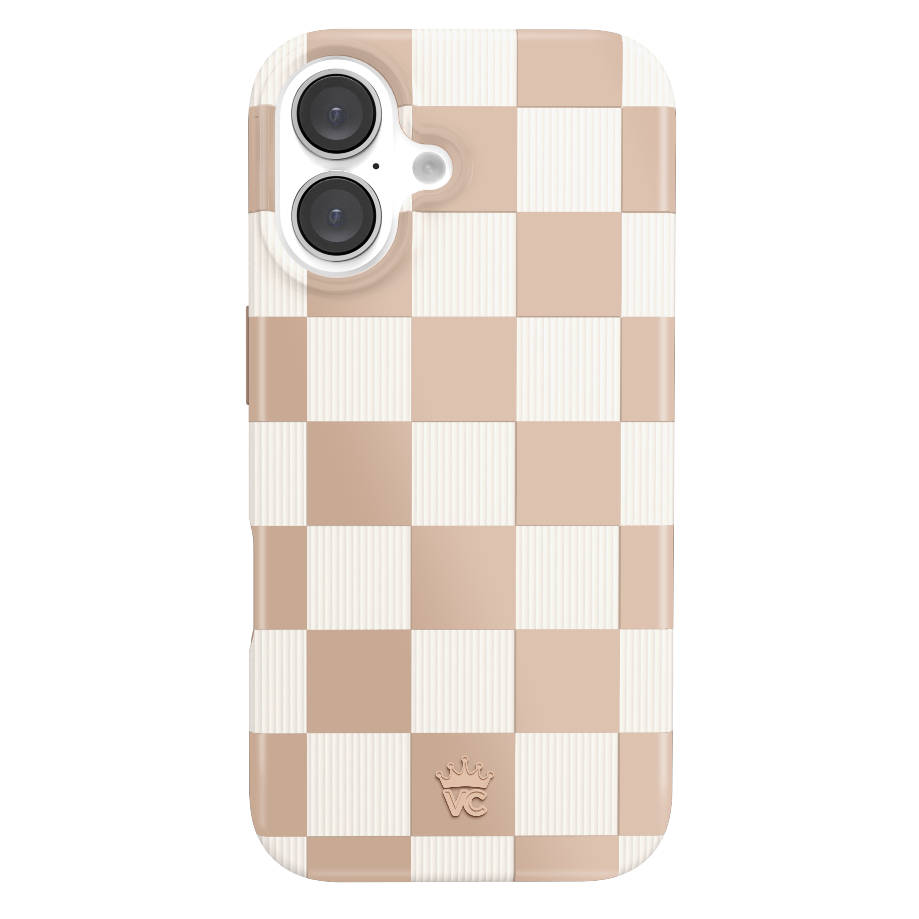Nude Vibe Checker iPhone Case - Slim Protective Cover for iPhone 13/14/15 Pro Max - Trendy Aesthetic Phone Case for Daily Use & Social Media