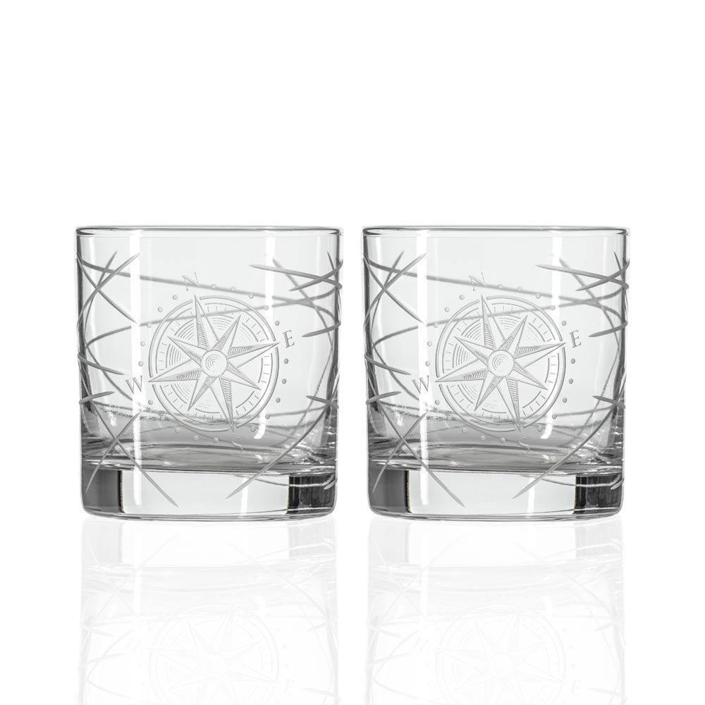 Premium Whiskey Decanter Set with 2 Rocks Glasses - 3-Piece Gift Box for Bourbon, Scotch & Liquor | Elegant Home Bar Accessories for Entertaining & Gifting