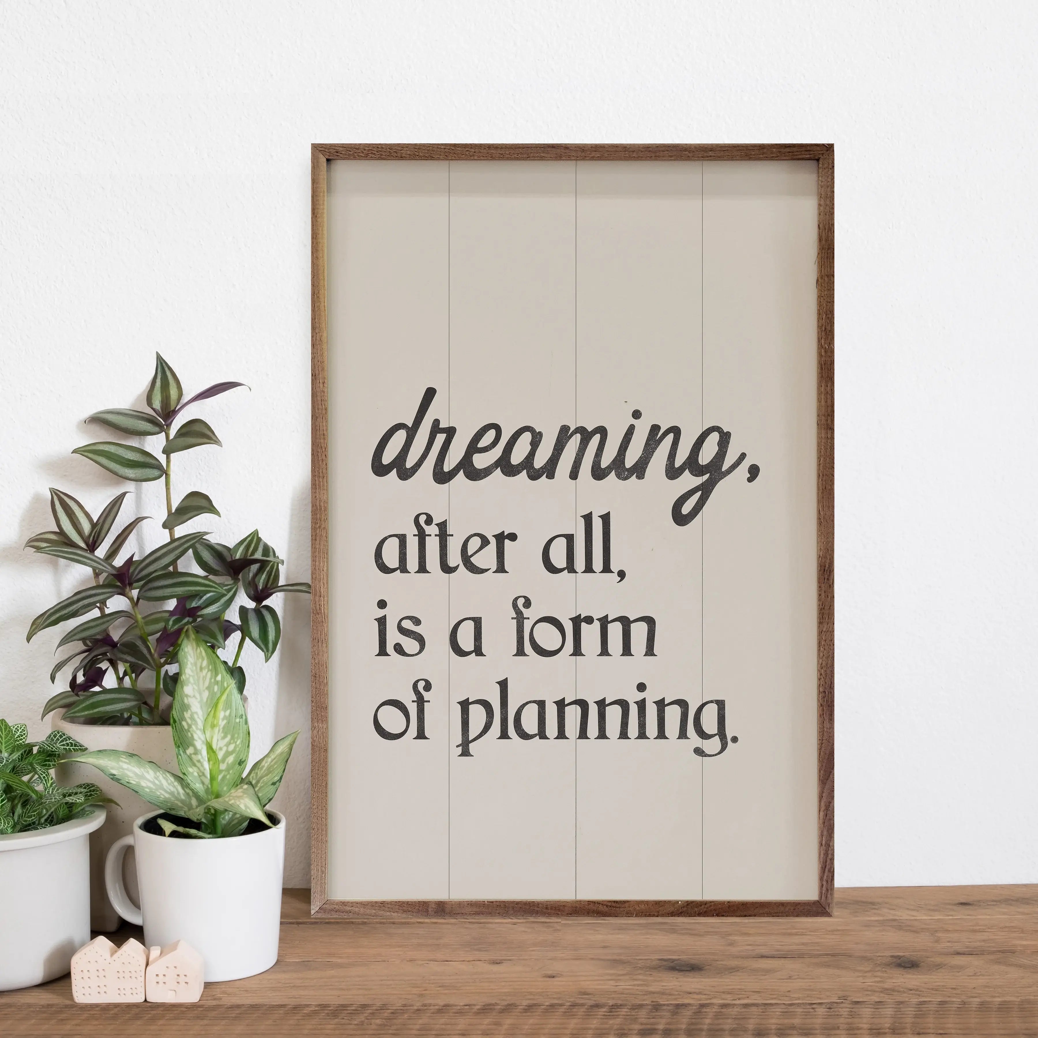 Dreaming After All Wood Framed Print - Premium Wall Art Decor for Living Room, Bedroom & Office - Ready to Hang Home Decor