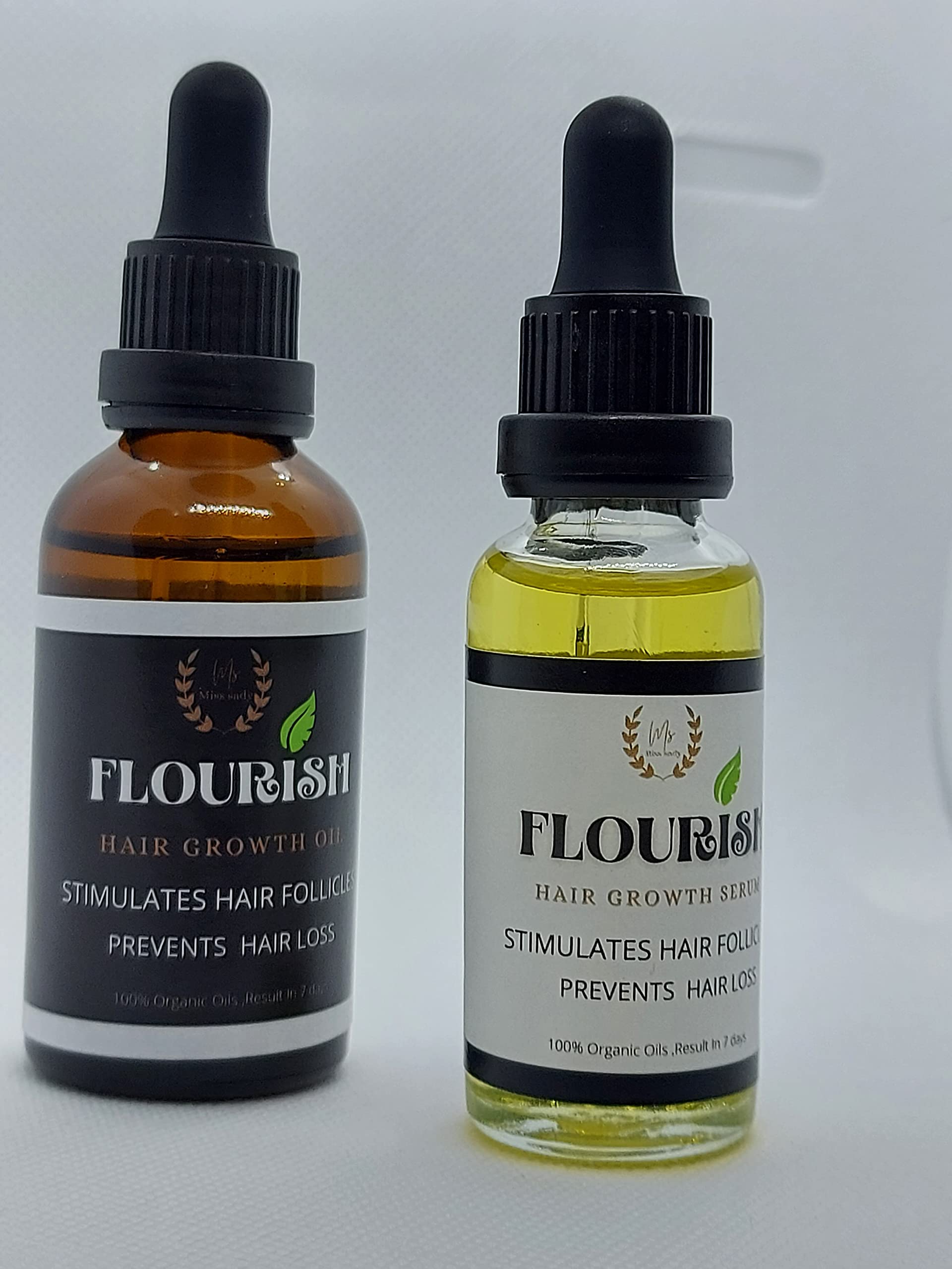 FLOURIS Hair Growth Oil - Natural Scalp Treatment for Thicker, Longer Hair | Best for Hair Loss Prevention & Healthy Hair Care