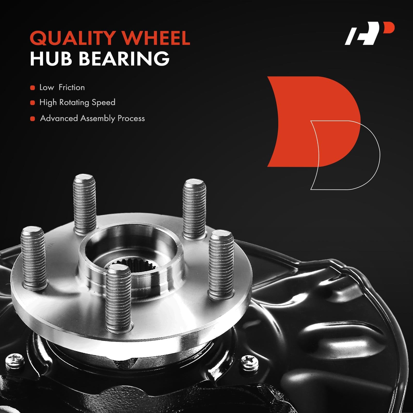 Premium 2-Pack Front Left & Right Steering Knuckle & Wheel Bearing Hub Assembly for 2003-2008 Toyota Corolla 1.8L Sedan - Driver & Passenger Side Replacement Parts | Improves Steering & Handling for Smoother Rides