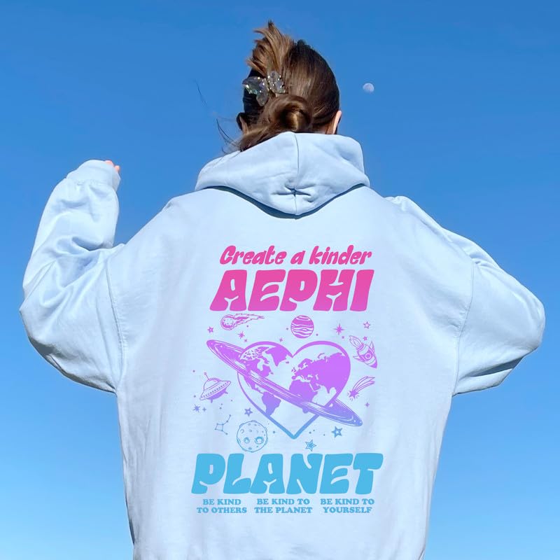 Alpha Epsilon Phi Hoodie - AEPHI Ombre College Sweatshirt | Greek Life Apparel | Sorority Gifts & Campus Fashion for Women
