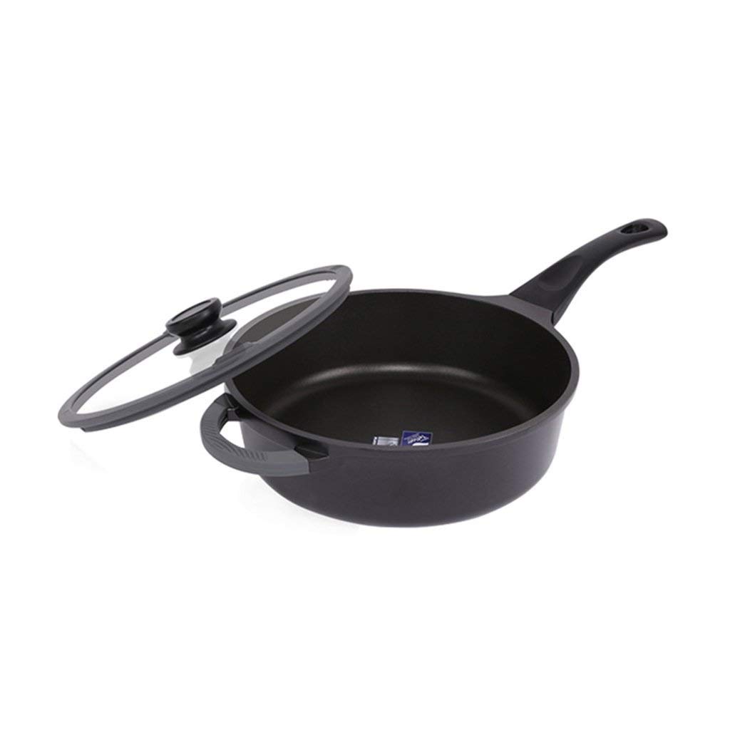 Non-Stick Frying Pan - Oil-Free Cooking, No Smoke, Deep Fry Wok for Induction & Gas Stoves - Perfect for Stir-Fry, Sauteing & Healthy Meals