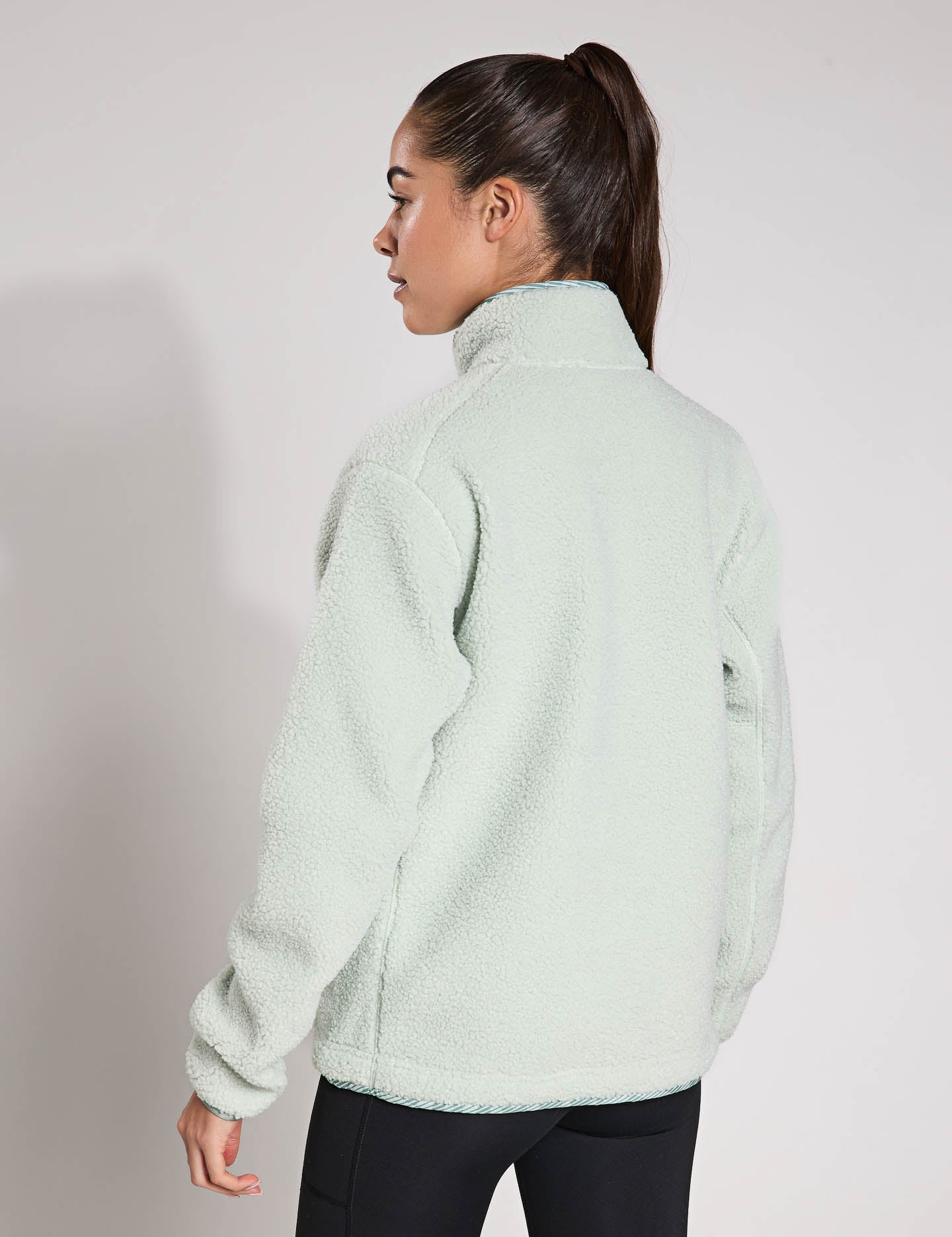 Terrex Xploric High Pile Fleece Pullover Sweatshirt - Linen Green | Warm Winter Outdoor Hoodie for Hiking, Camping & Cold Weather Activities