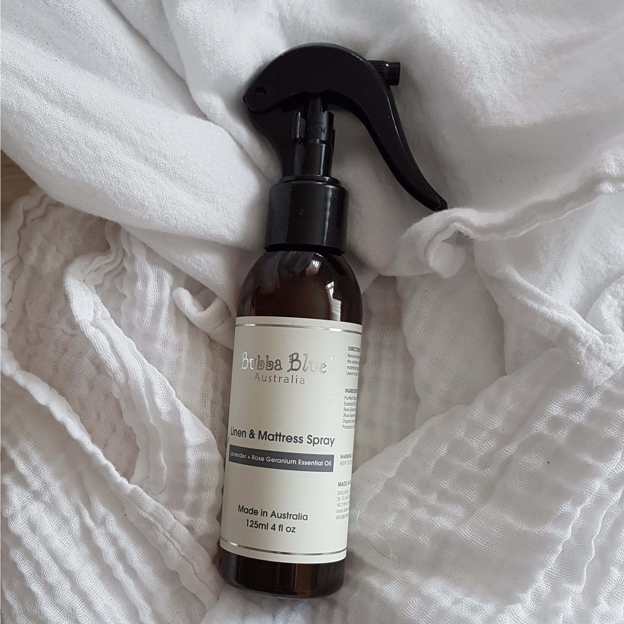 Natural Linen & Mattress Refresher Spray - 125ml Organic Fabric Freshener for Bedding, Sofa & Home - Eliminates Odors & Leaves Fresh Scent - Perfect for Daily Use & Travel