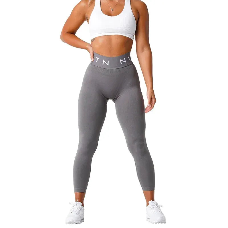 NVGTN Seamless High-Waisted Leggings for Women - Stretchy Spandex Yoga Pants with Hip Lift Design, Breathable Workout Tights for Running, Gym & Lounge Wear