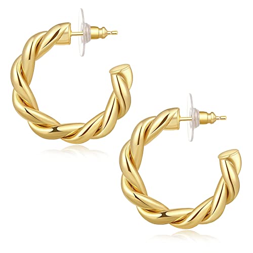 #C Gold-30MM-Open hoop