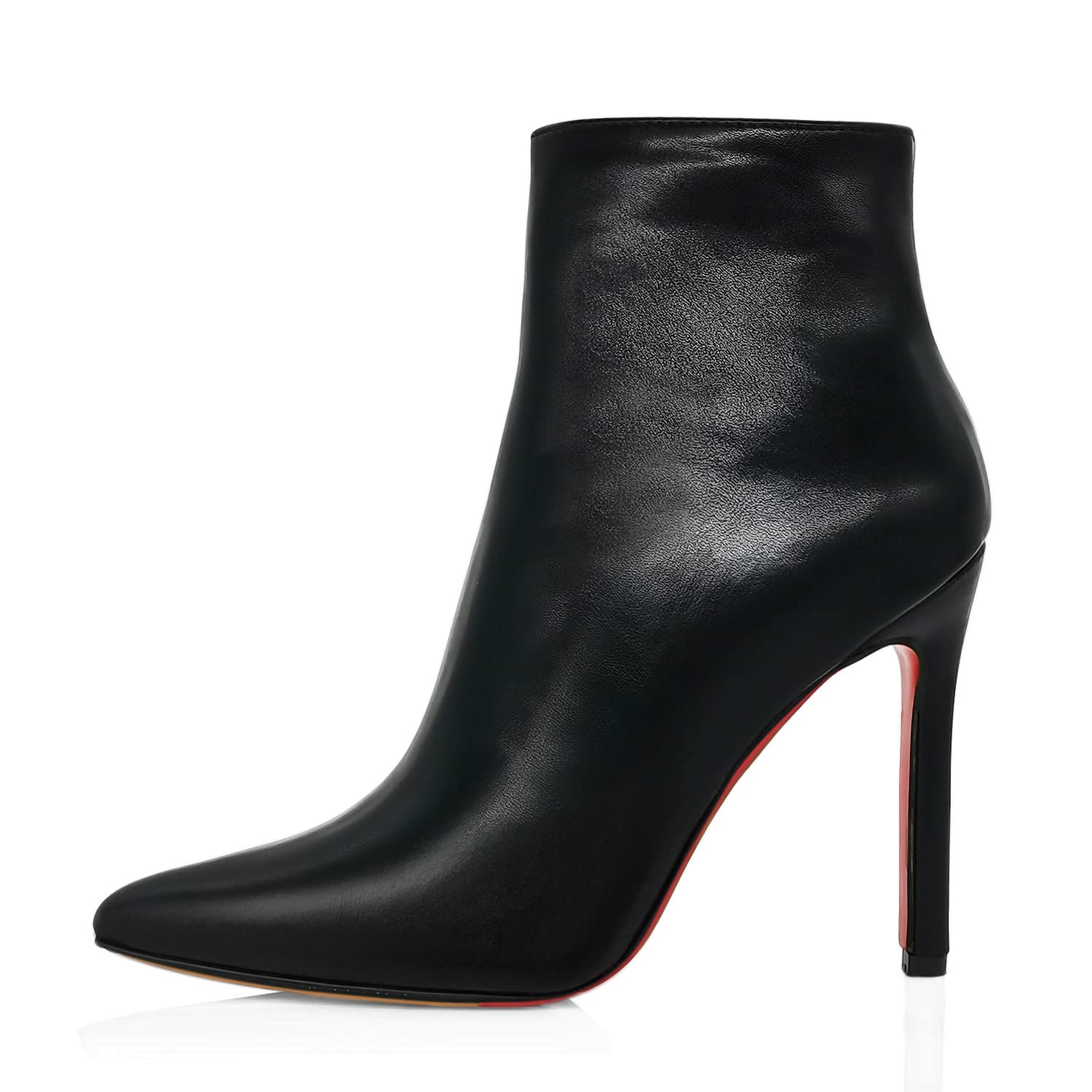 Magasho Women's Sexy Pointed Toe Ankle Boots - Chic Patent Leather High Heel Booties with Side Zipper, Classic Thin Heels for Office, Party & Night Out - Black (Size 4-13 M) | Perfect for Work, Dating & Evening Events