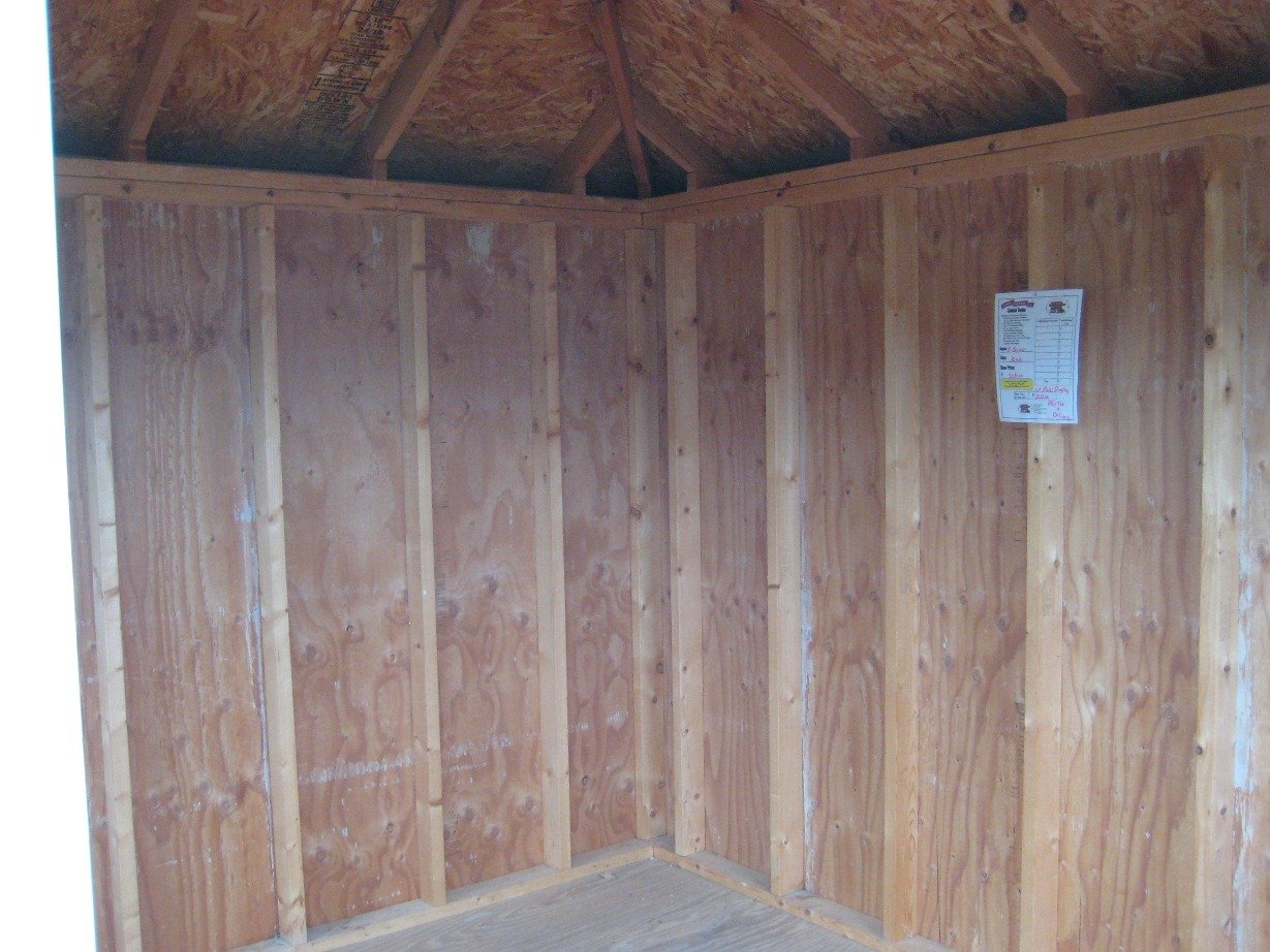 Colonial Five Corner Shed Panelized Kit - Easy DIY Garden Storage Shed for Backyard, Patio & Outdoor Organization