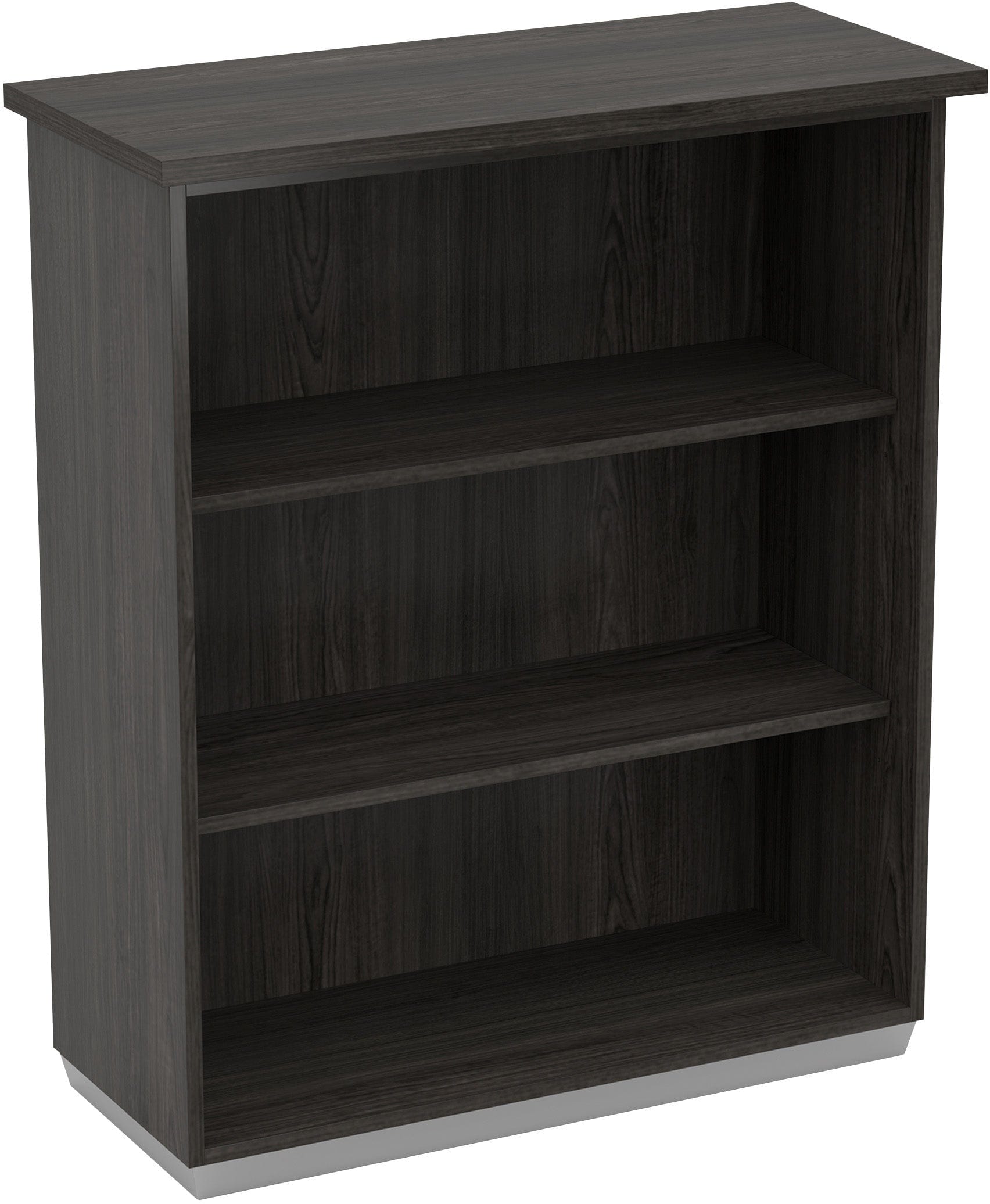 Office Star Tuxedo 3-Shelf Bookcase with Open Hutch [TUX 55] - Modern Office Storage Solution for Books, Files & Decor