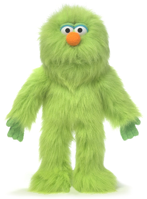 Marley Green Monster Hand Puppet 36cm - Soft Plush Puppet for Kids, Storytelling & Interactive Play - Perfect for Classroom, Home & Theater (Code 46)