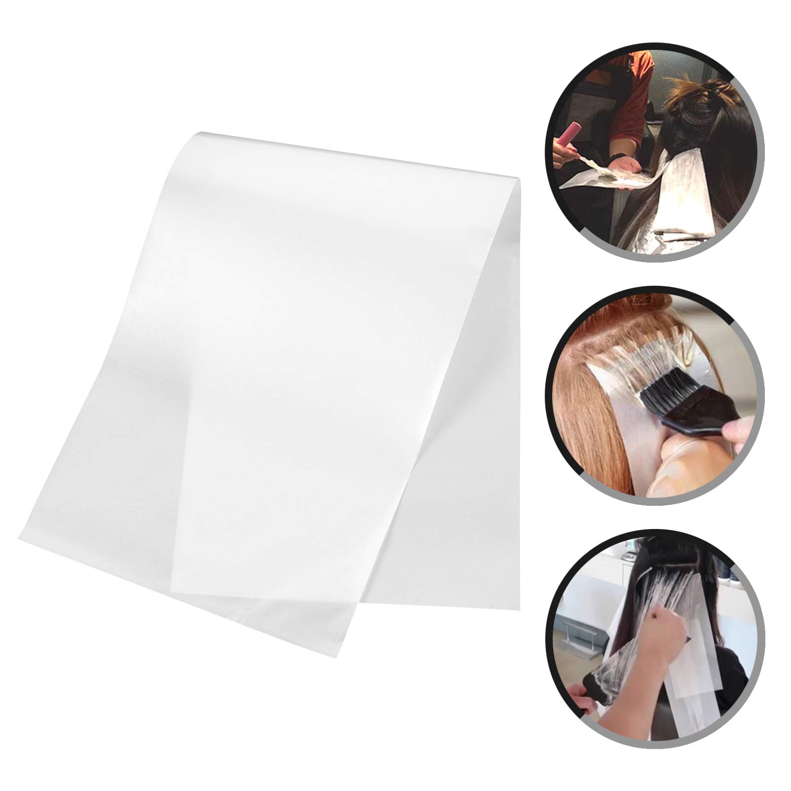 100 Sheets Hair Dye Release Paper - Perm Wrapping Tool for Highlights & Coloring - White Hair Dye Mask & Removal Paper (Perfect for Salon Professionals & DIY Hair Coloring at Home)