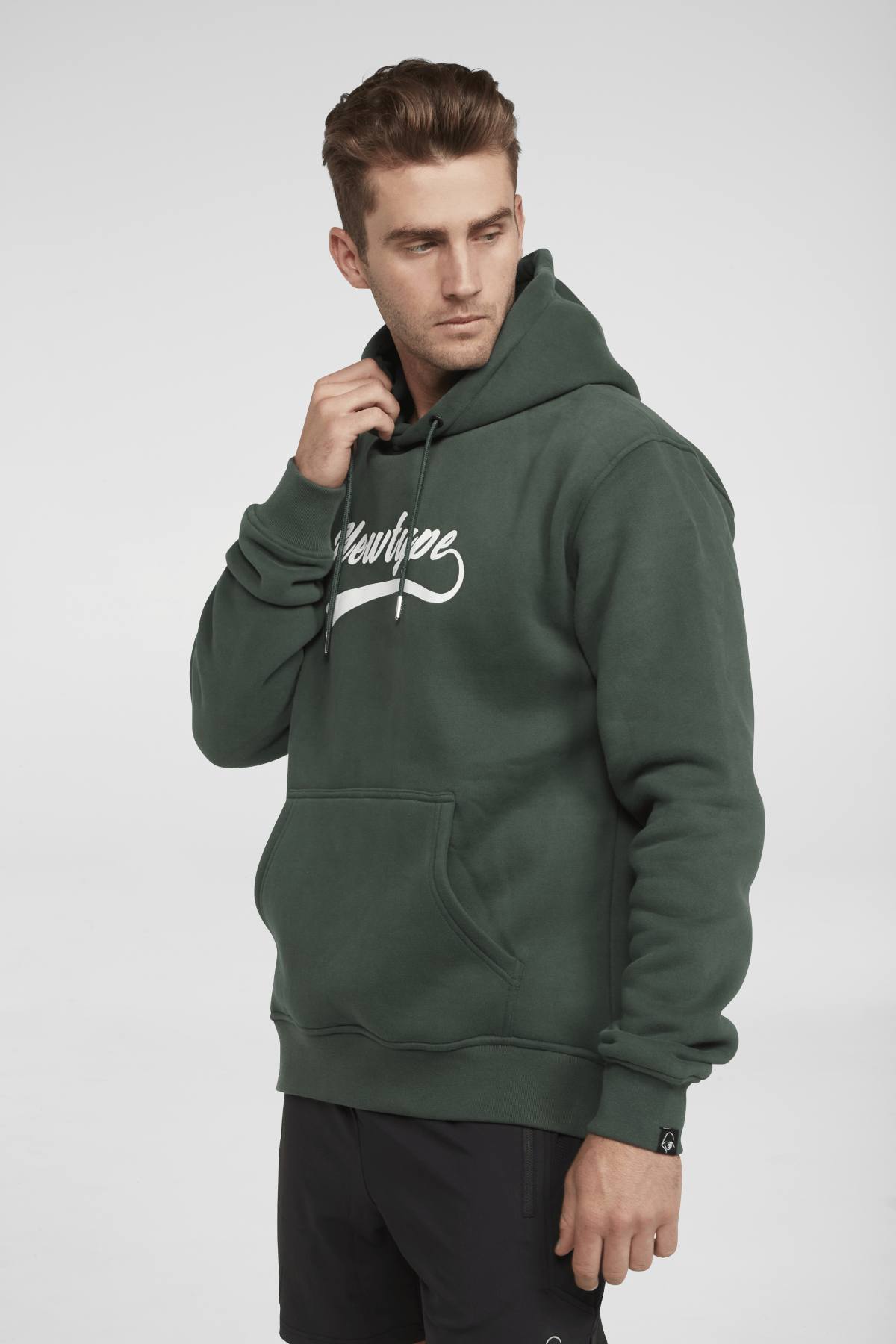 Dynamic Hooded Pullover Sweatshirt for Men & Women | Cozy Fleece Hoodie in Forest Green | Perfect for Outdoor Activities, Gym & Casual Wear