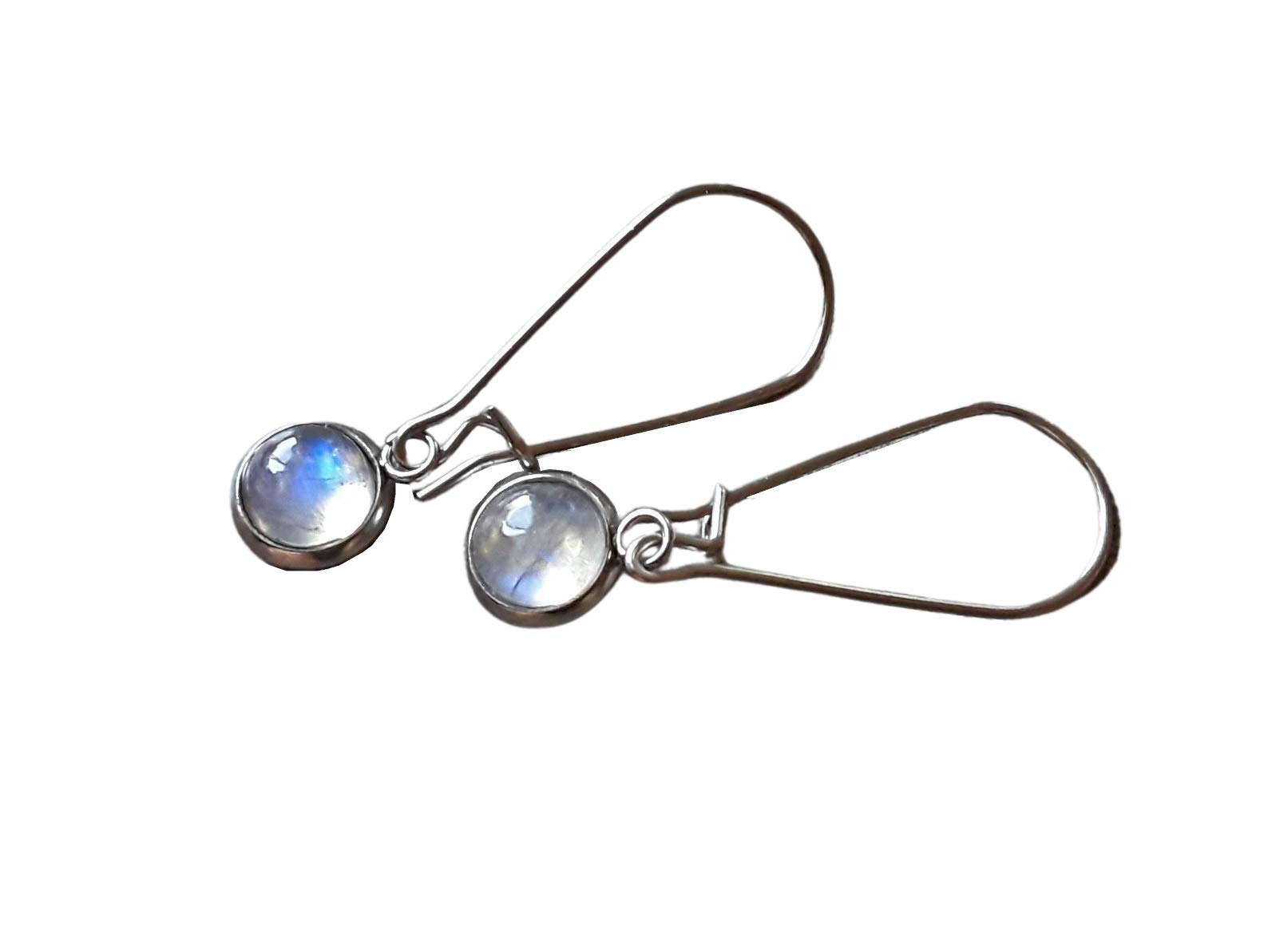 Moonstone June Birthstone Petite Kidney Hook Earrings - Stainless Steel Jewelry for Women - Perfect Gift for Birthday, Anniversary & Special Occasions
