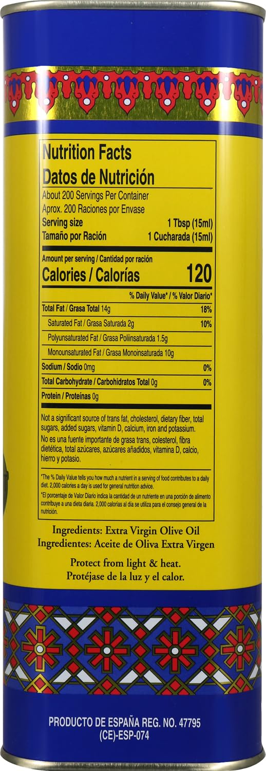 Goya Foods Extra Virgin Olive Oil - 3 Liter Tin (Pack of 3) | Premium Cooking Oil for Salads, Pasta & Mediterranean Dishes | Healthy & Natural Olive Oil for Home & Restaurant Use