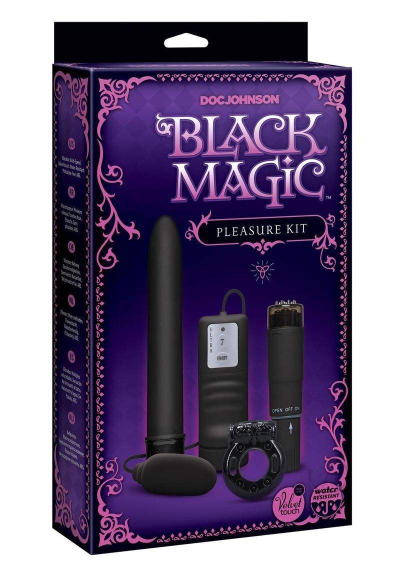 Black Magic Pleasure Kit - Premium Adult Intimacy Set for Couples - Enhance Romance & Spice Up Your Love Life - Perfect for Date Nights & Sensual Play