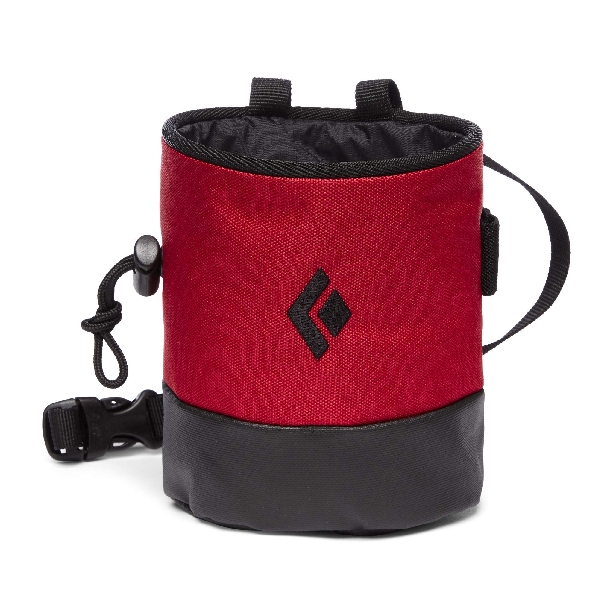 Black Diamond Equipment Mojo Zip Chalk Bag - Rock Climbing Chalk Pouch for Bouldering & Gym Training - Medium/Large Size - Vermilion Red - Secure Zipper Closure - Perfect for Outdoor Adventures & Fitness Workouts