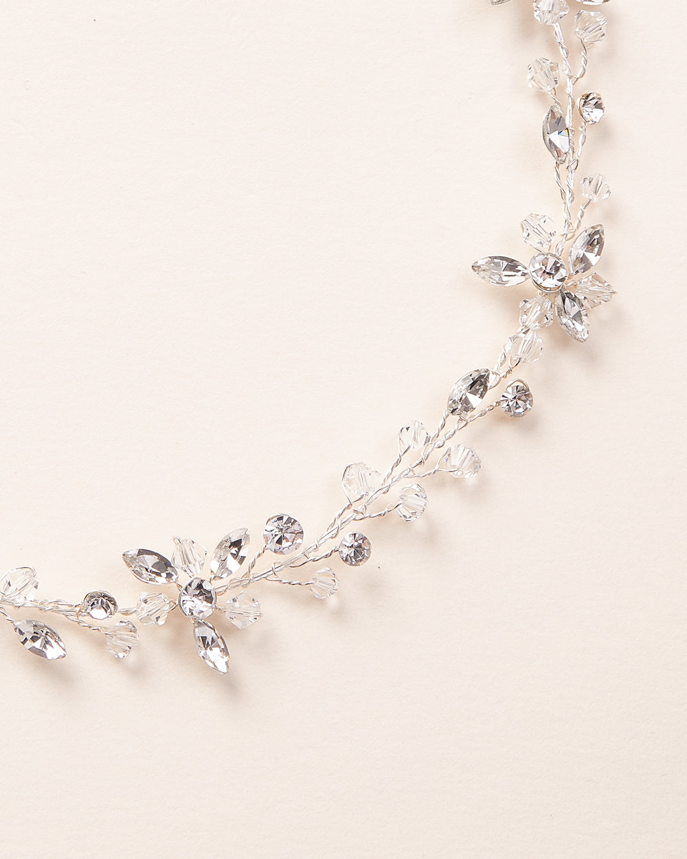 Callie Crystal Hair Vine - Elegant Bridal Hair Accessory for Weddings, Prom & Special Occasions | Sparkling Rhinestone Headpiece for Women & Girls