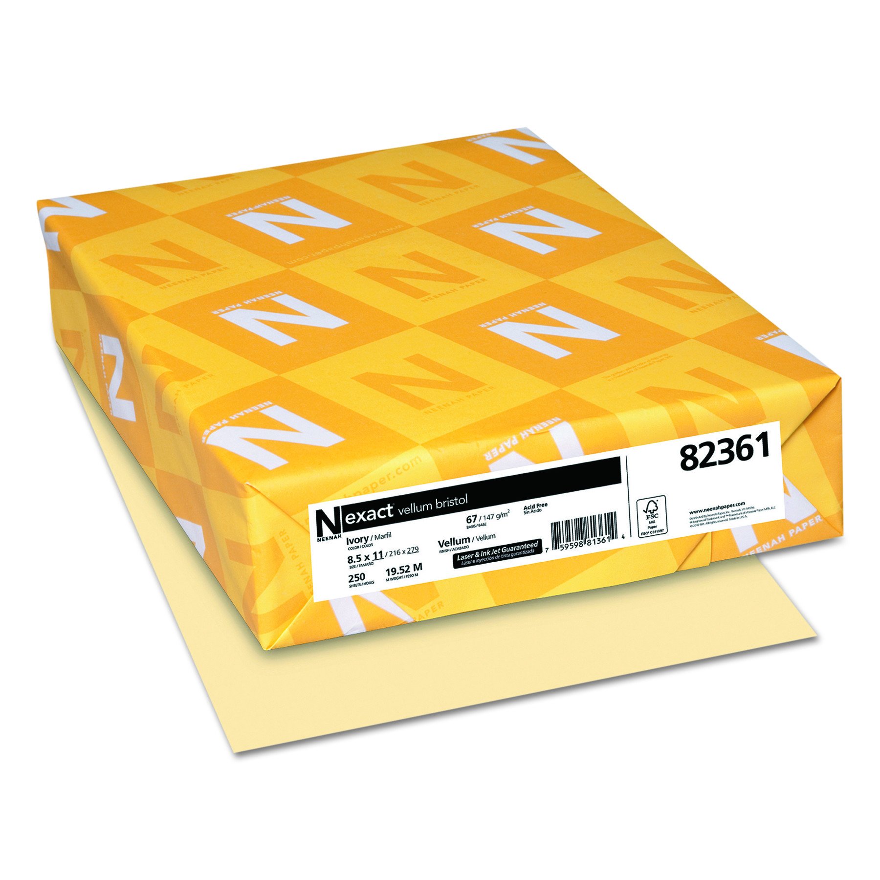 Premium Inkjet & Laser Print Vellum Paper - 50 Sheets, 8.5