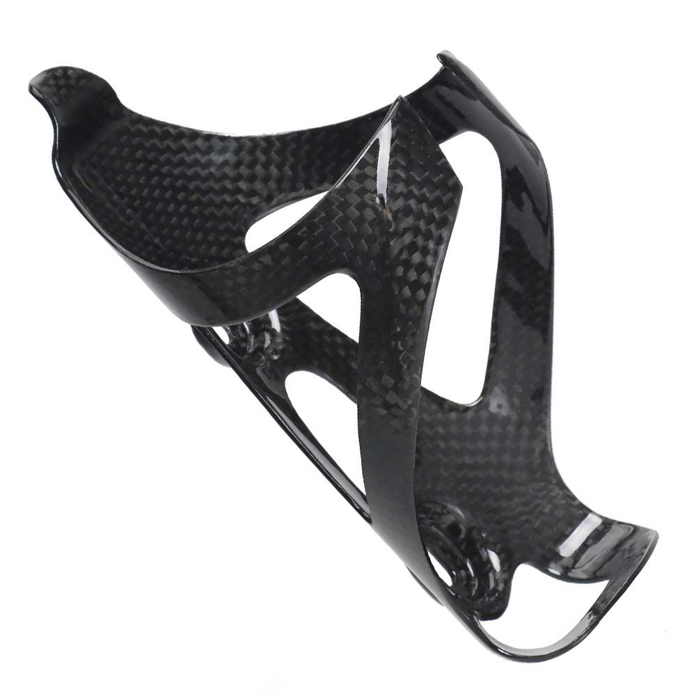 Lixada Ultra Lightweight Carbon Fiber Bike Water Bottle Cage Holder - Durable & Secure for Road, Mountain & Commuter Bicycles - Perfect for Cycling, Racing & Outdoor Adventures