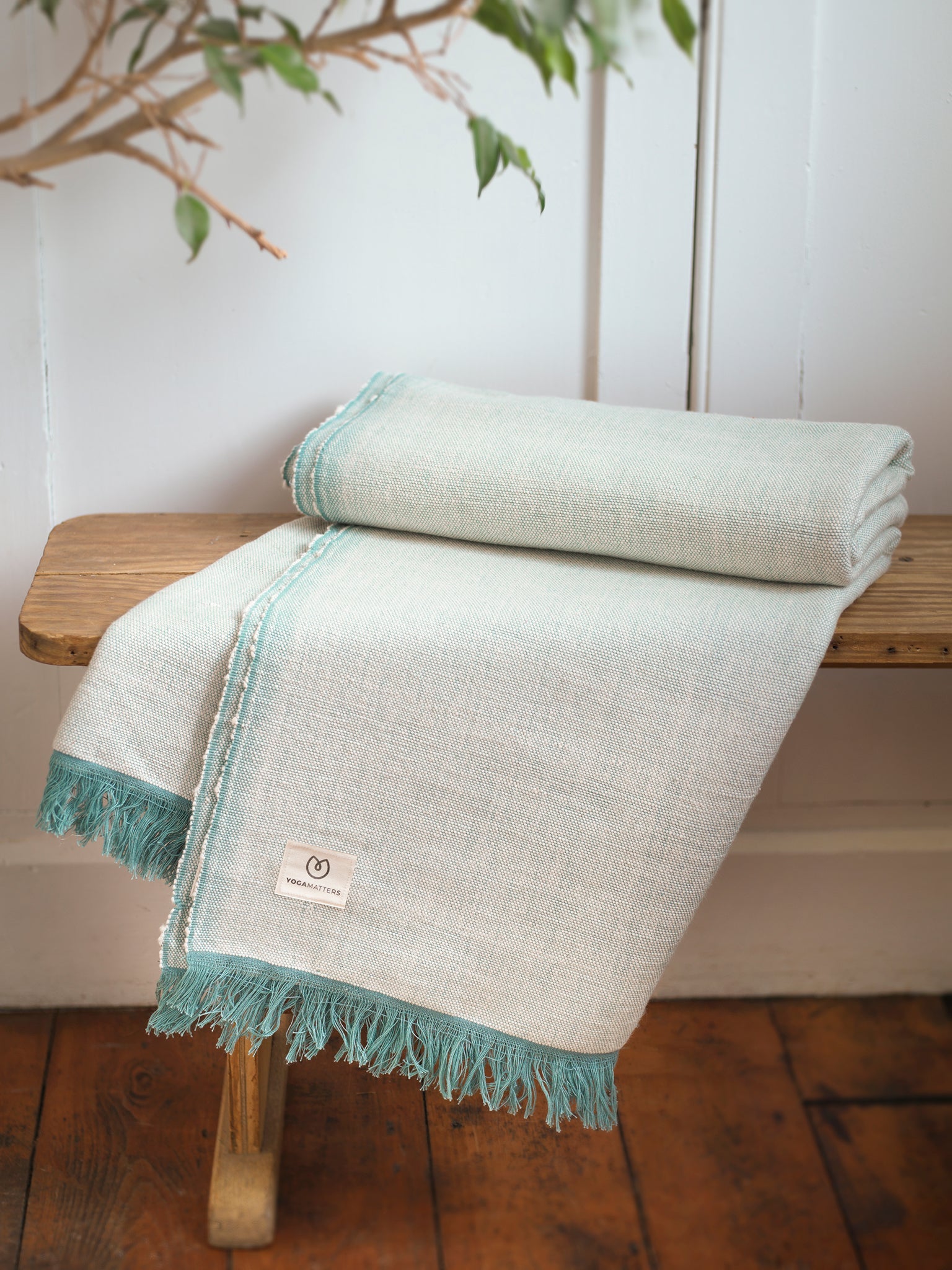 Organic Cotton Mini Meditation Kit for Yoga & Mindfulness - Portable Yoga Accessories for Home, Travel & Studio Practice