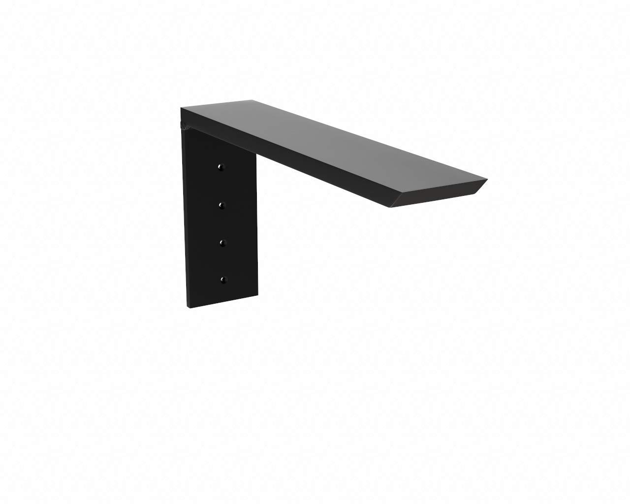 Original Granite Bracket - Heavy Duty 12x6 Aluminum Shelf Bracket for Floating Shelves & Wall Bookshelves | Easy Installation, Durable & Sturdy | Made in USA (1 Count) | Perfect for Home Office, Kitchen, Bathroom & Living Room Organization