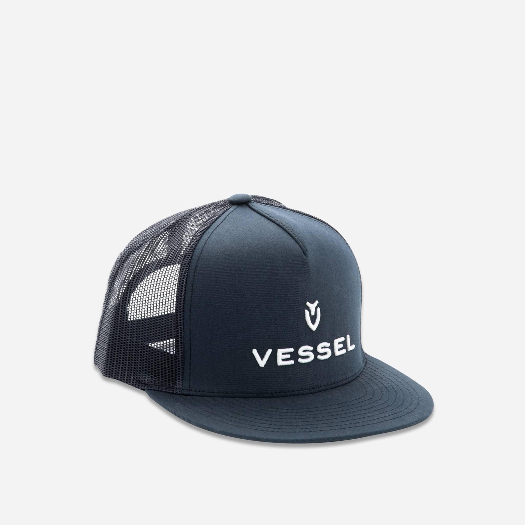 Vessel Classic Trucker Hat - Adjustable Snapback Cap for Men & Women - Outdoor, Sports & Casual Wear