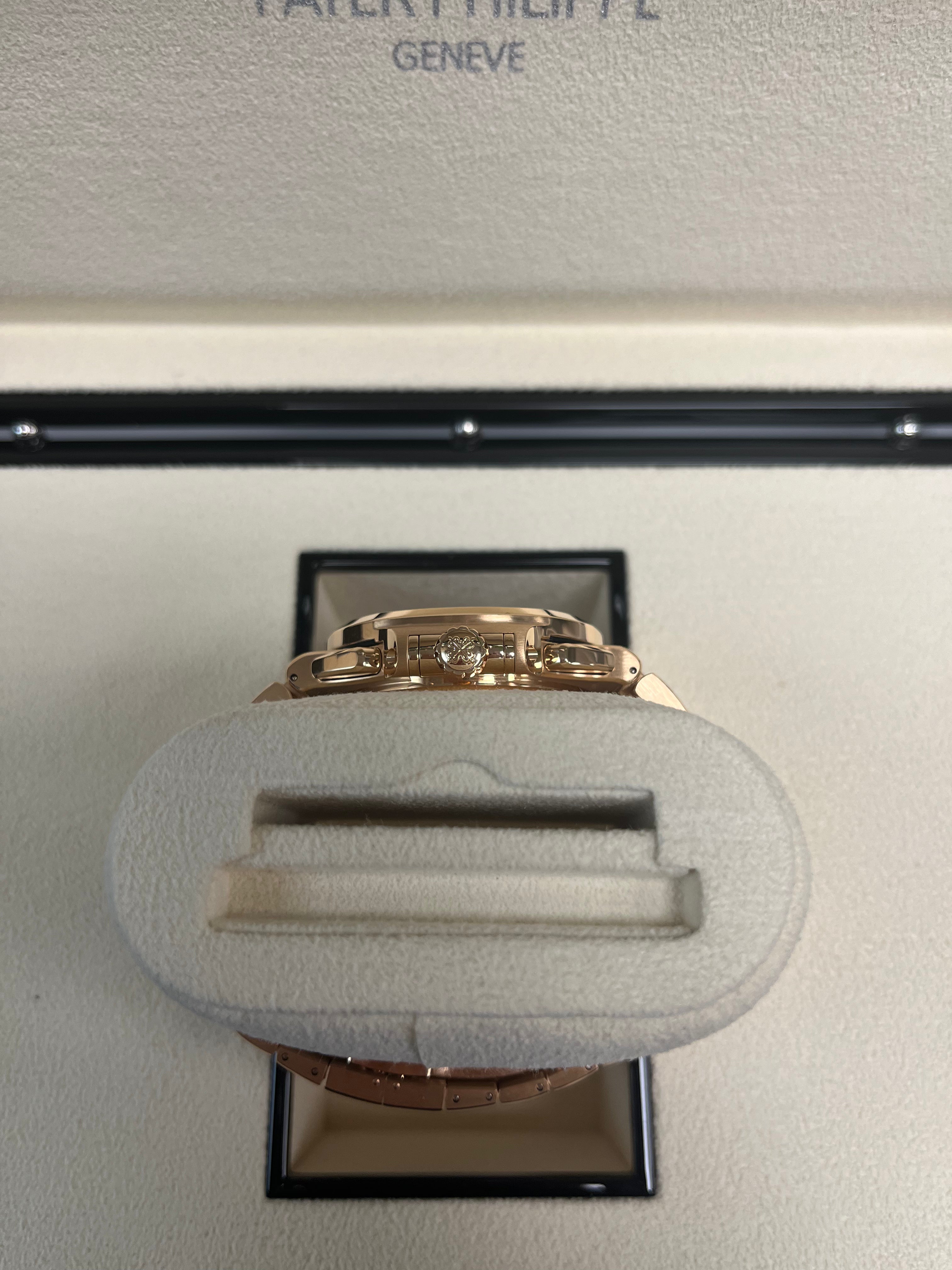 Patek Philippe Nautilus Rose Gold Watch with Black Gradient Dial - Ref#5980/1R 001 - Luxury Swiss Timepiece for Men, Business Meetings & Special Occasions